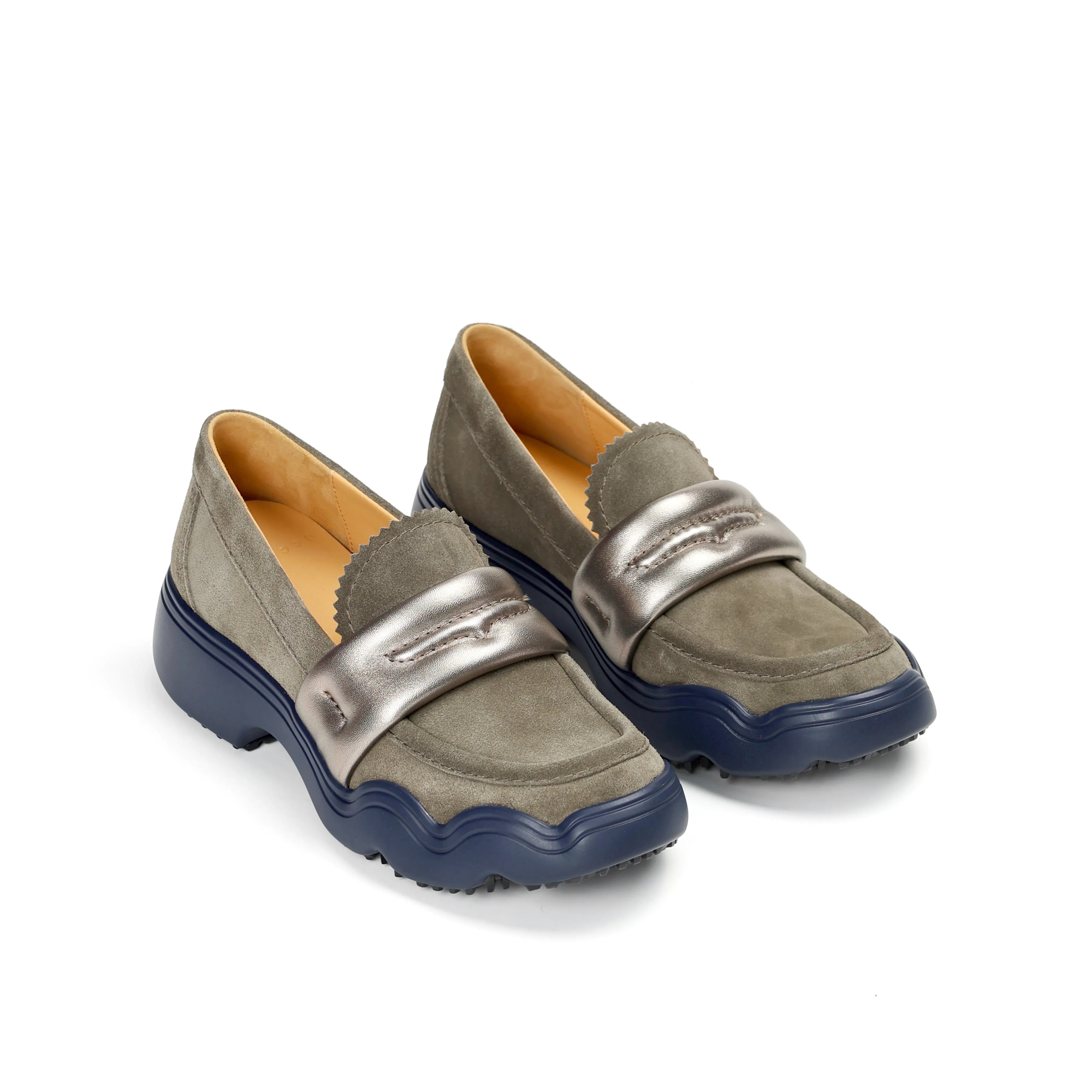 Easy To Clean Foot Glow 4CCCCEES SANHO LOA LOAFER - SMOKE GREY