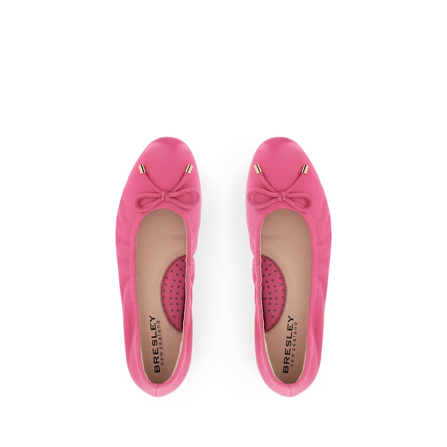 PONCHO - FUCHSIA LEATHER Sling Back Book Fair