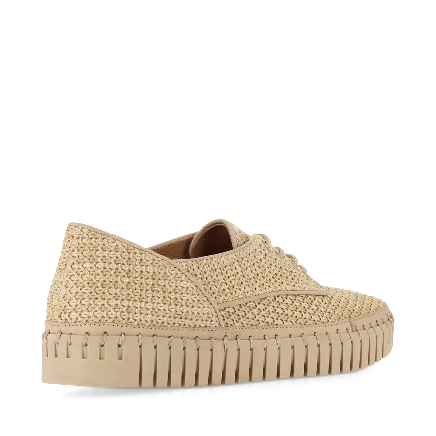 HAMBURG - CAMEL RAFFIA Walk Safe Flexible TPU Shank