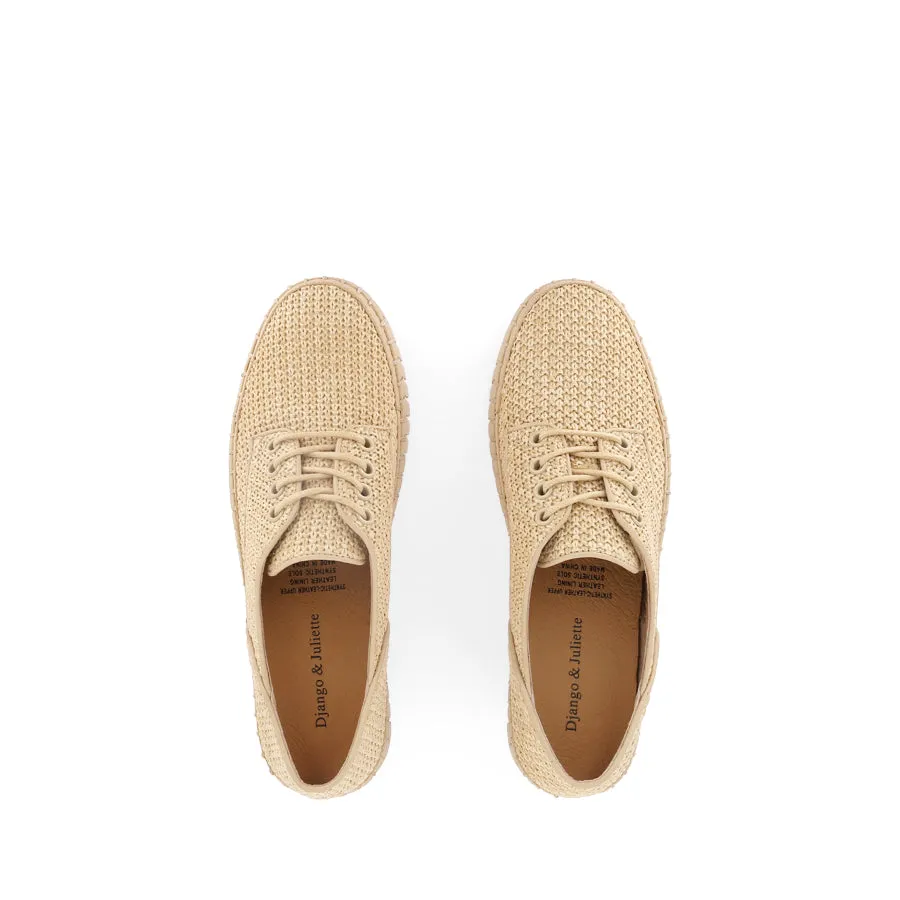 HAMBURG - CAMEL RAFFIA Durable Double Stitching