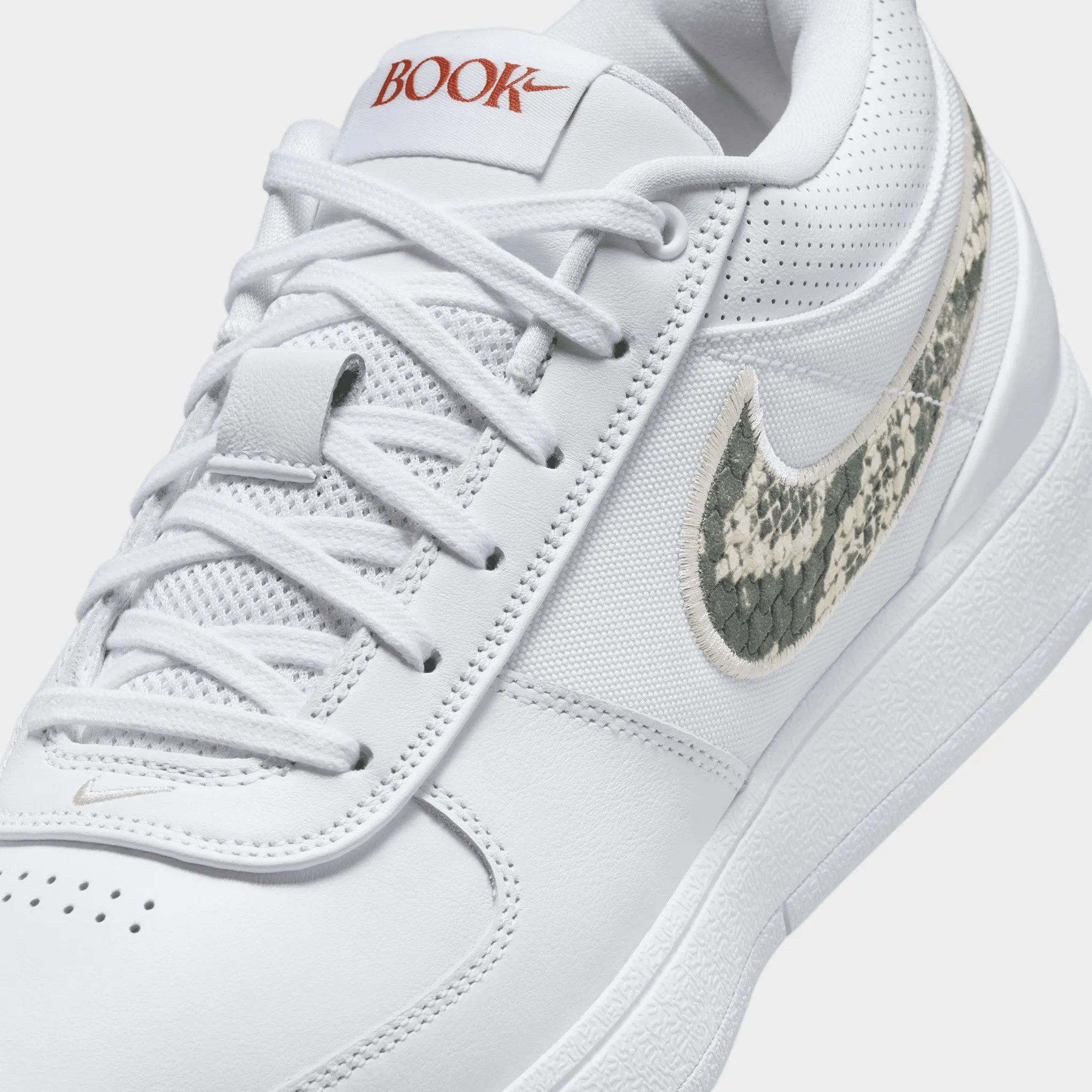 Molded Heel Stabilizer Nike Book 1 White / Light Orewood Brown - Burnt Sunrise Black