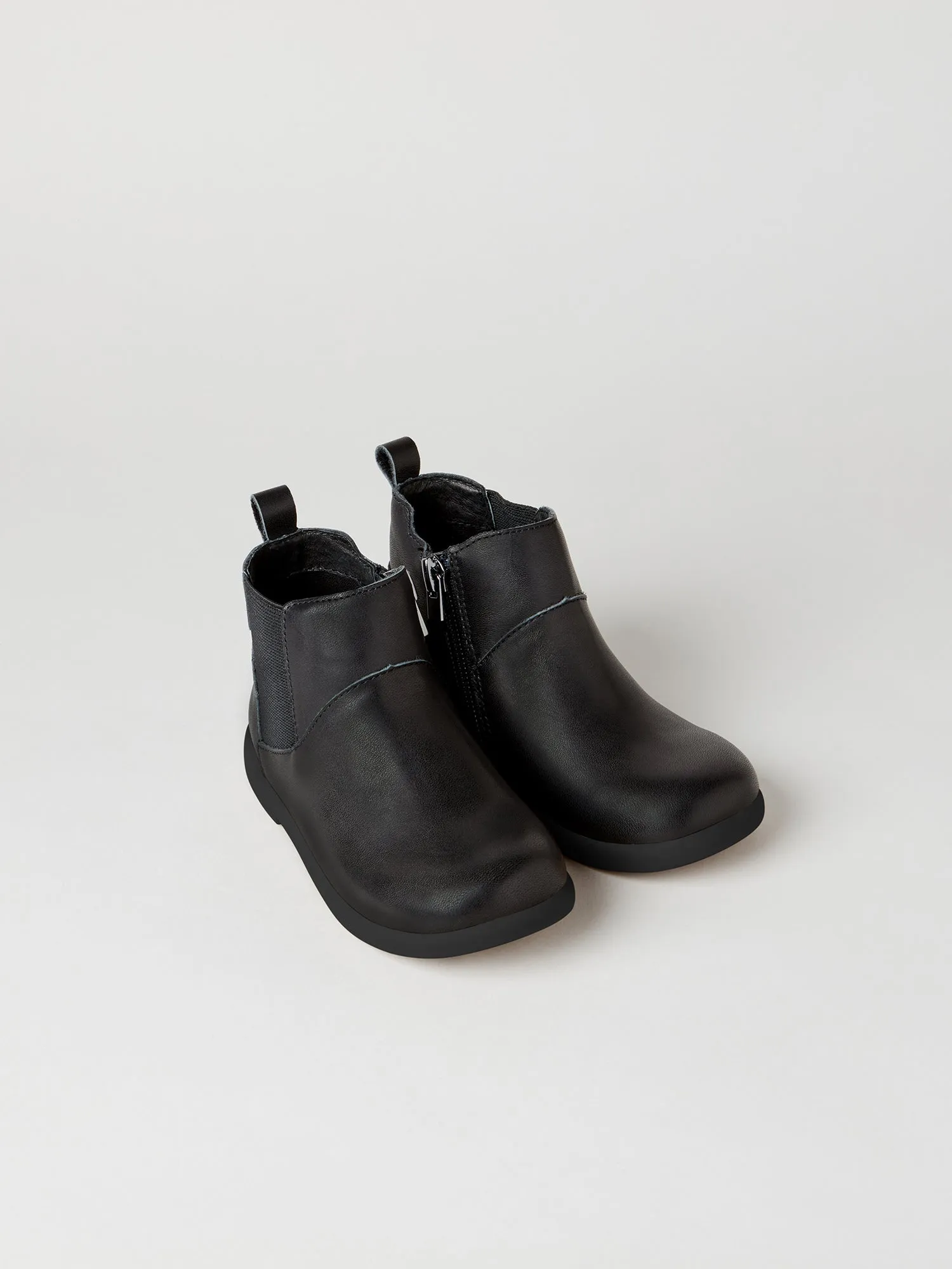 Rockit Infant Kids' School Boot Black with Black Sole High-Quality Leather