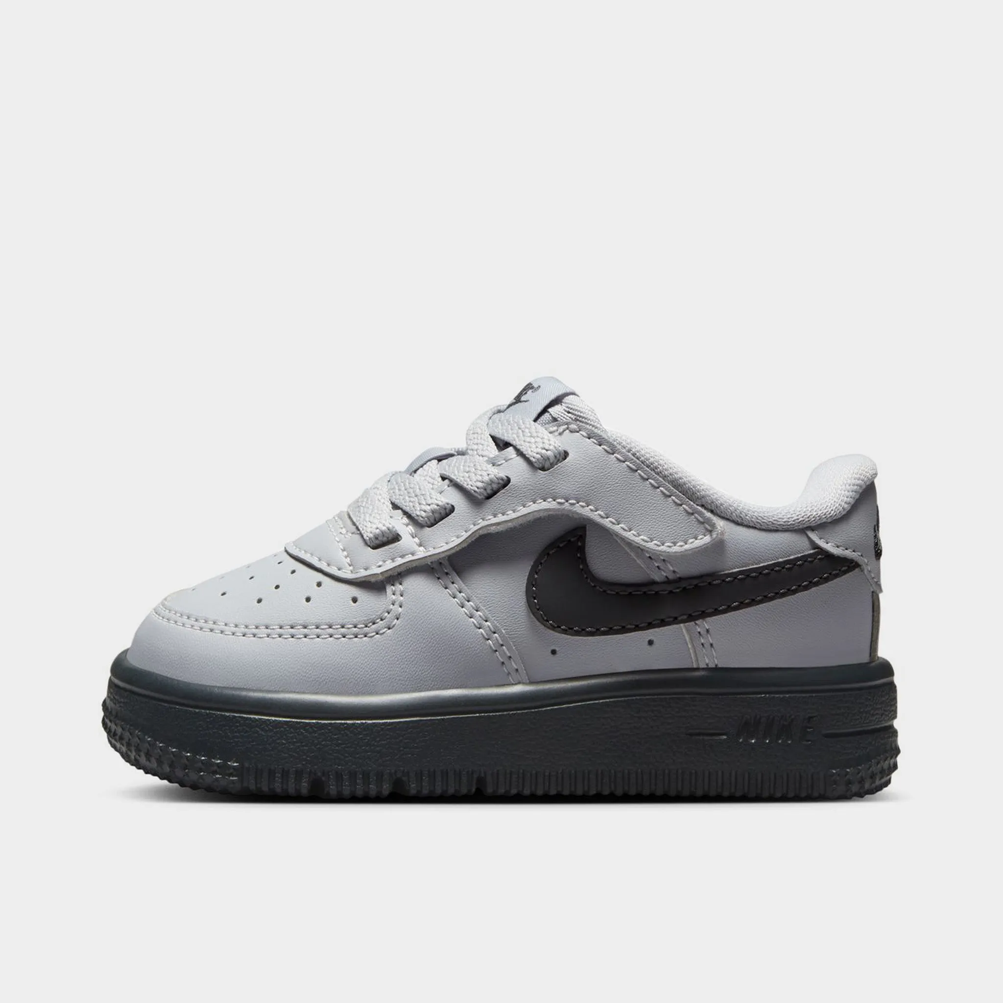 Non Slip Lace System Nike Air Force 1 Low Easyon TD Wolf Grey / Dark Smoke Grey