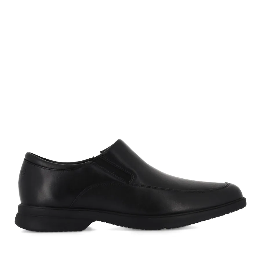 Japanese Minimalism casual wear shoes ADERNER - BLACK LEATHER