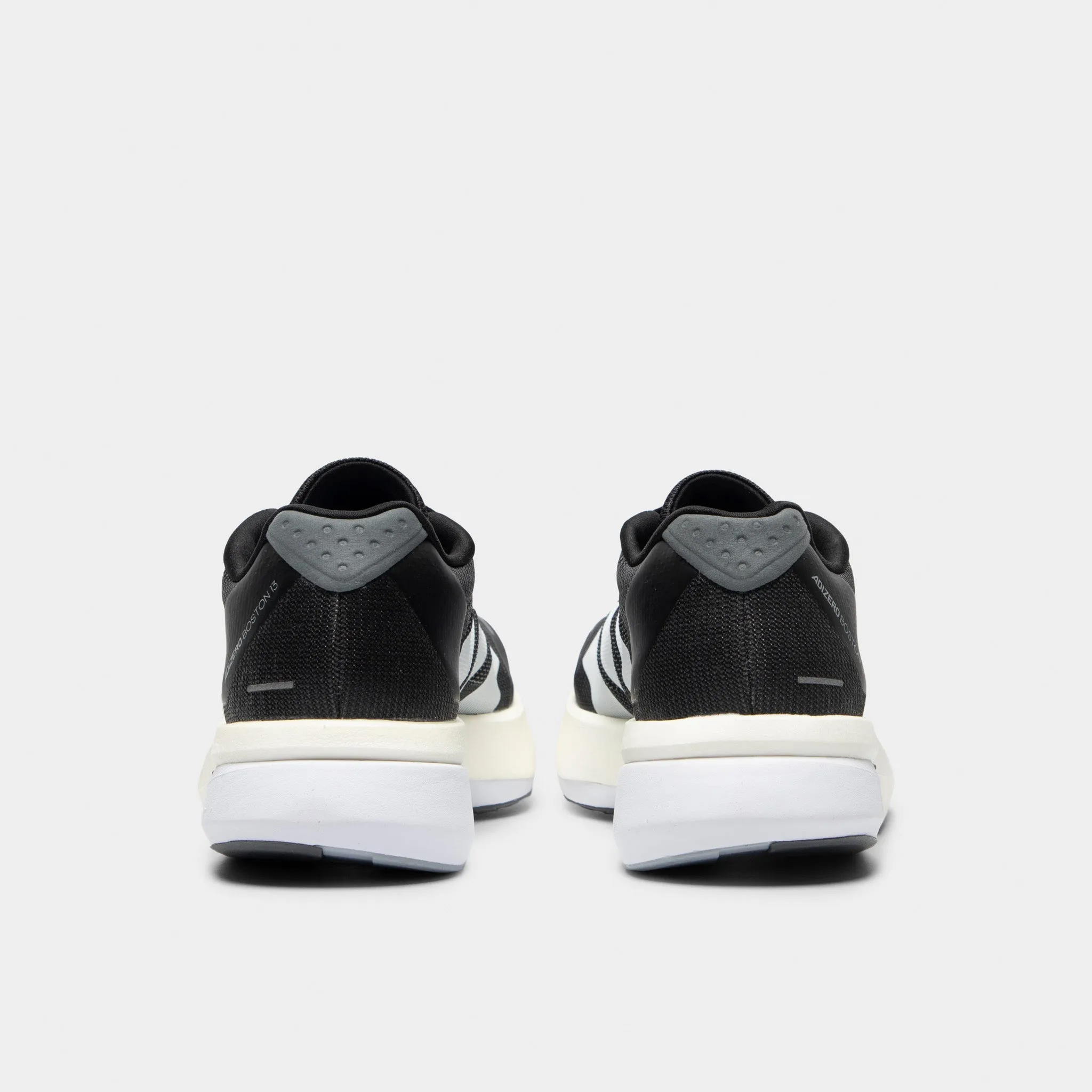 adidas Adizero Boston 13 Black / White - Grey Dual Density Midsole Zip   Up