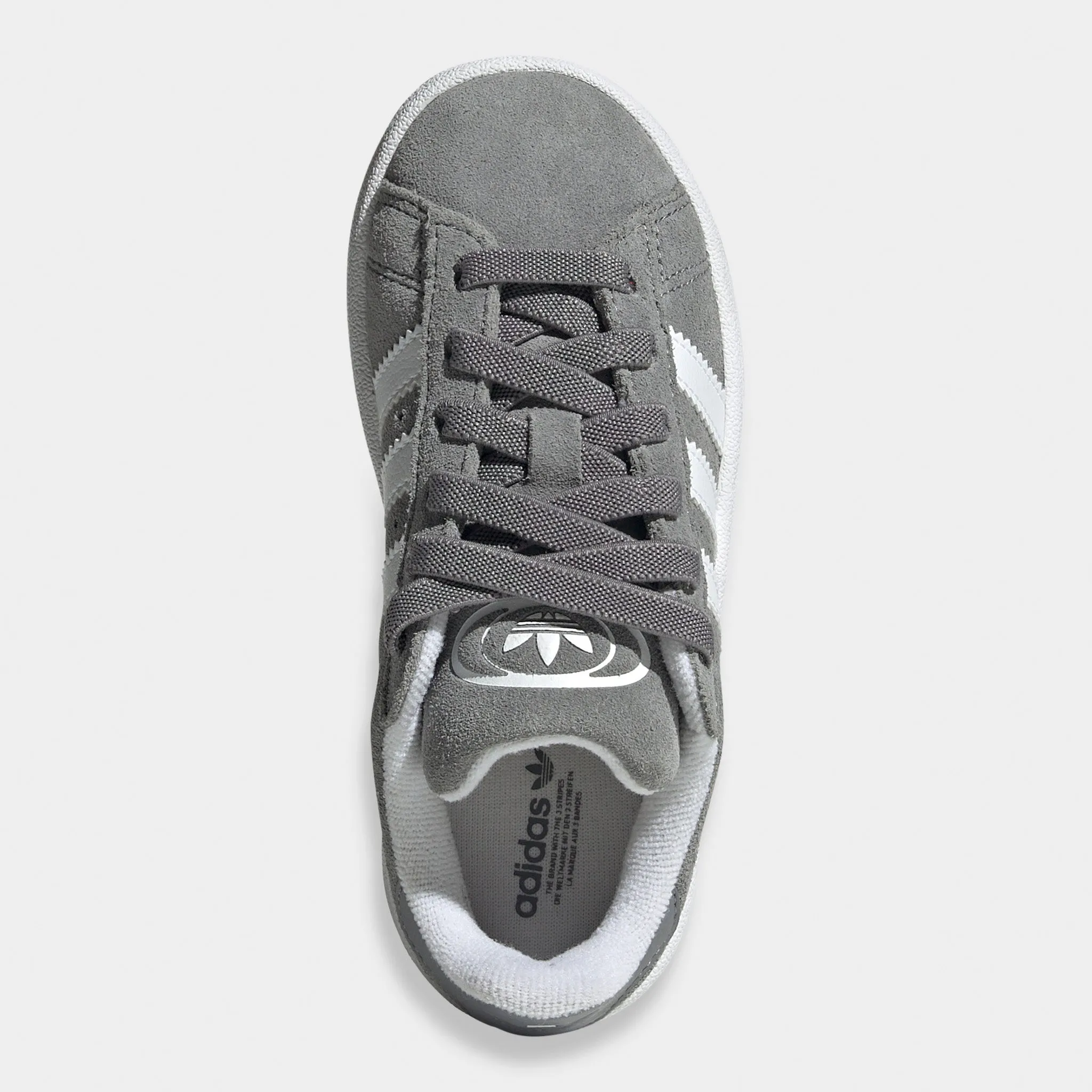 adidas Children's Campus 00s Grey Three / White - Gum Football Durable Material