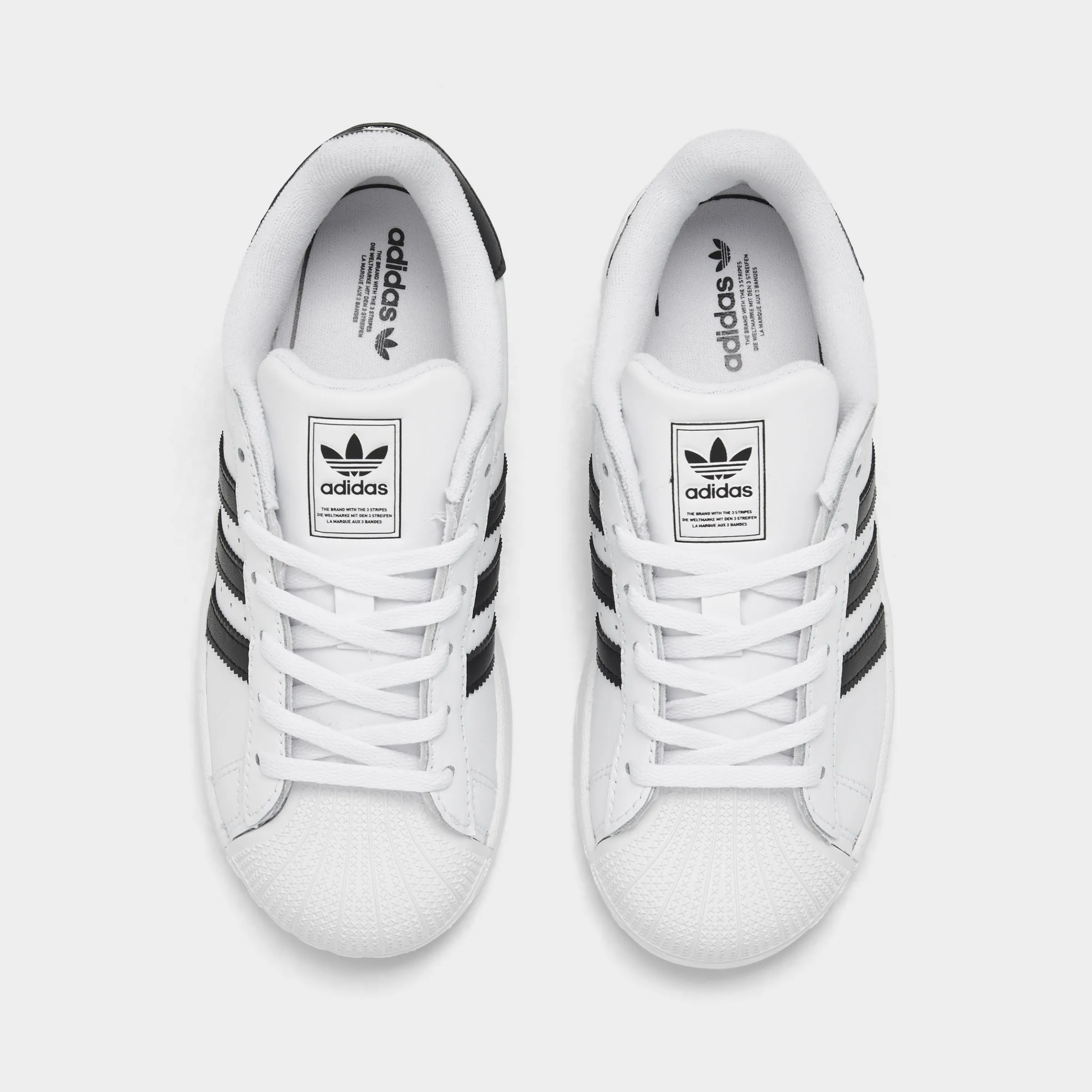 Pronation Control Technology Breathable Upper adidas Children's Superstar 2 Footwear White / Core Black