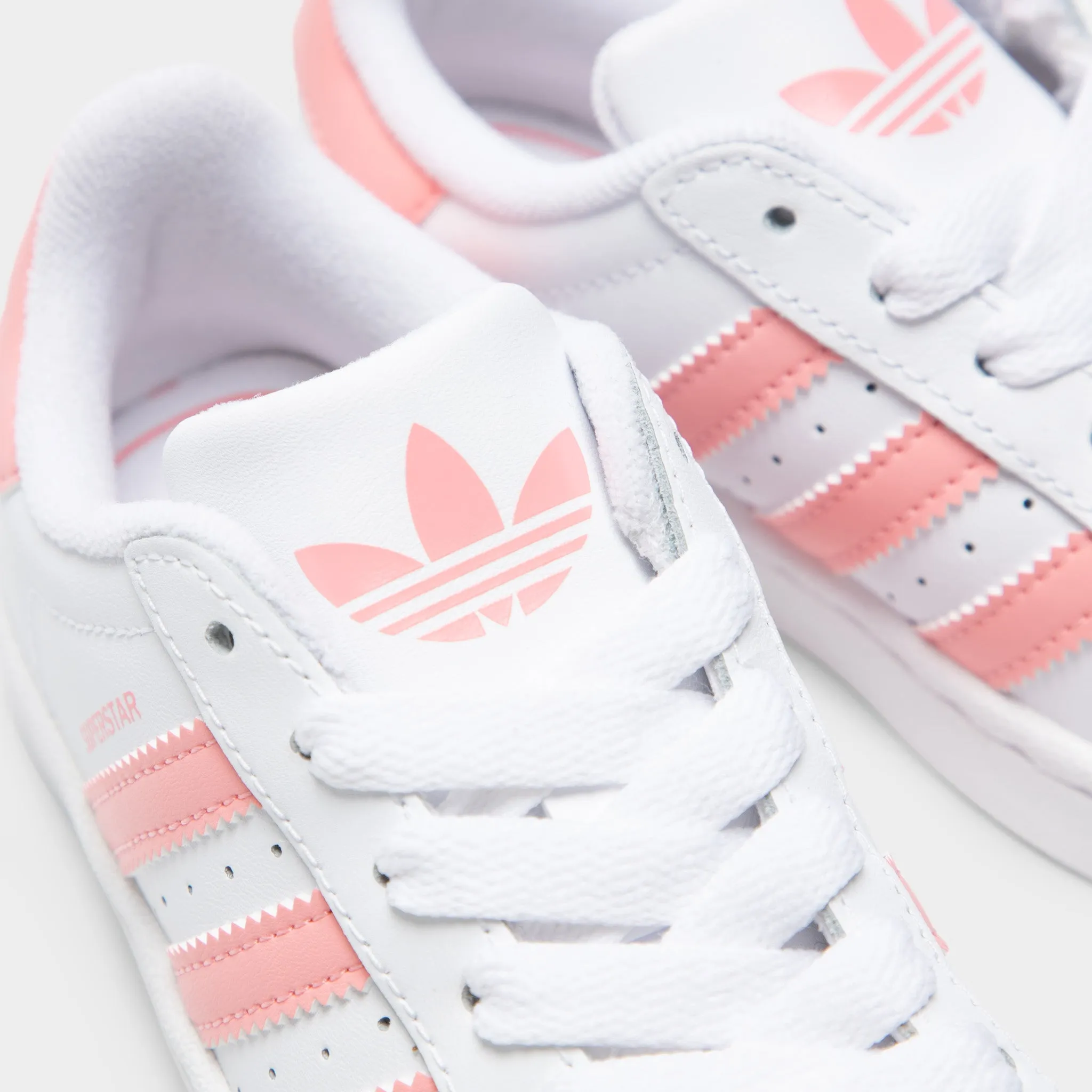 dance shoes adidas Children's Superstar II White / Semi Pink Spark
