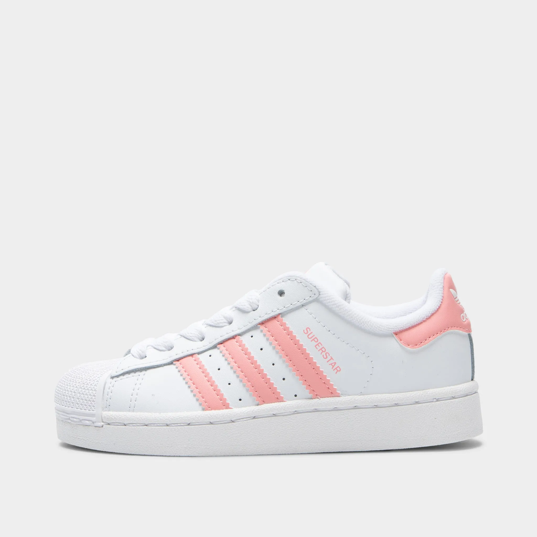 adidas Children's Superstar II White / Semi Pink Spark sophisticated adults