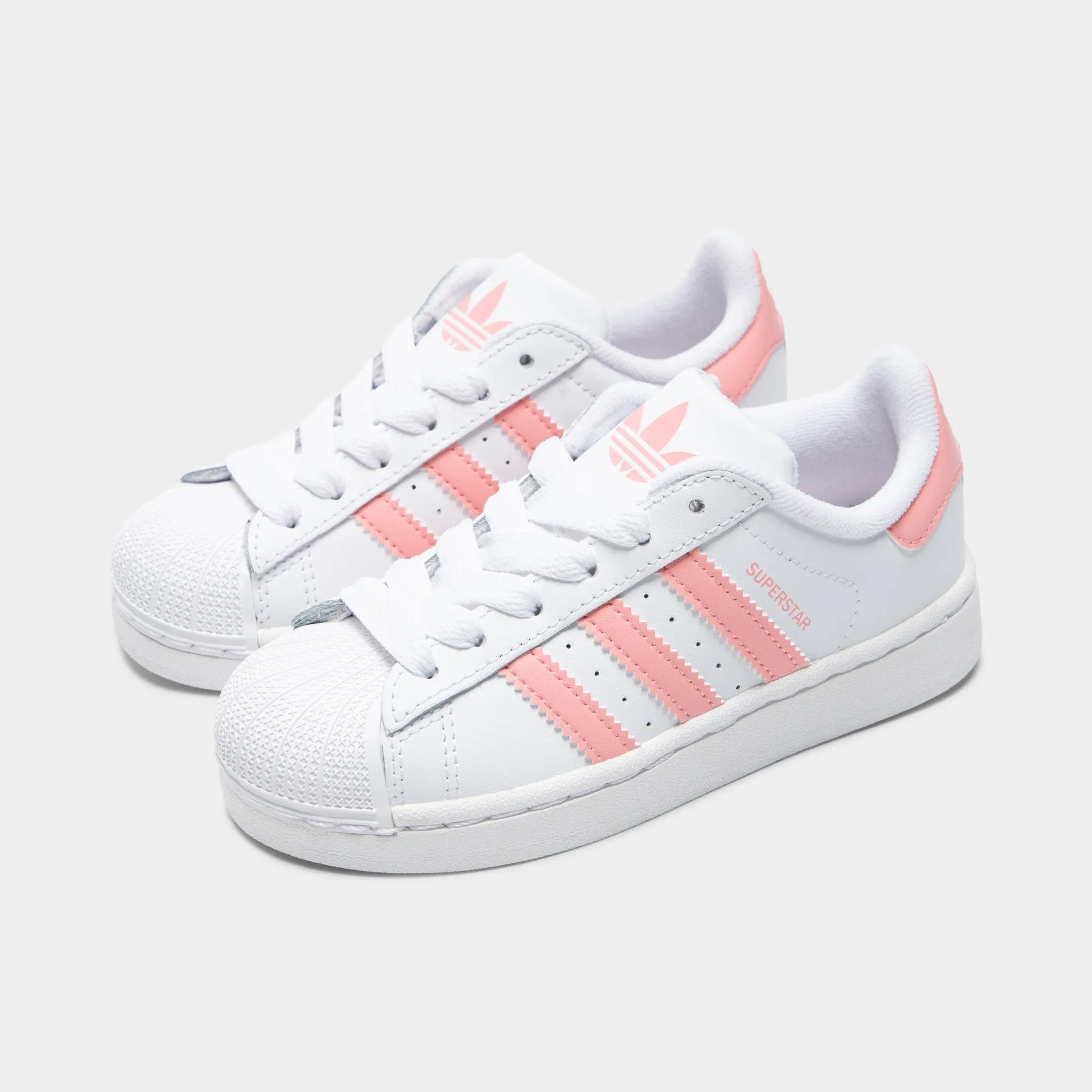 Running   Ready Comfort Technology adidas Children's Superstar II White / Semi Pink Spark