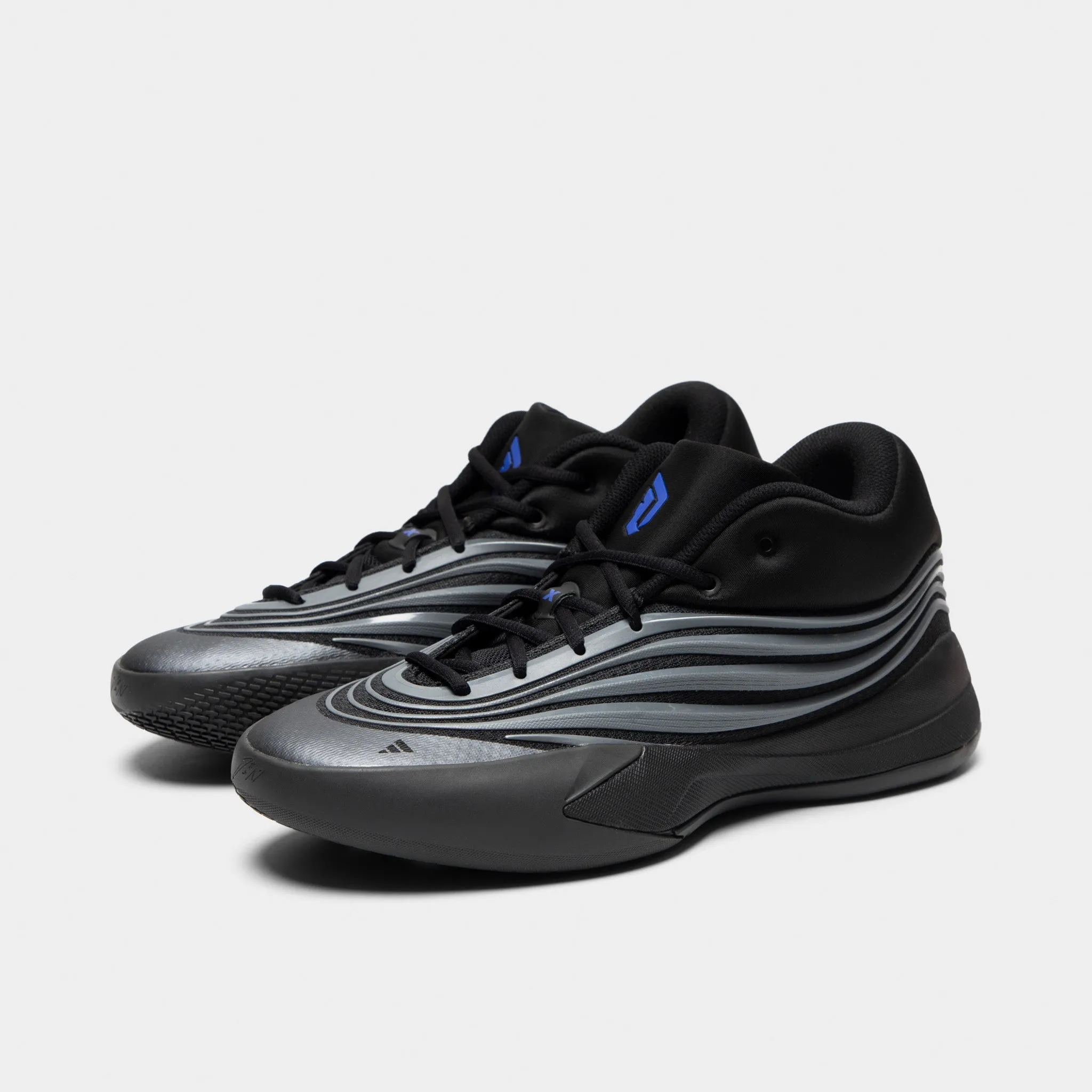 Active Lifestyle adidas Dame X Black / Iron Mountain - Lucky Blue