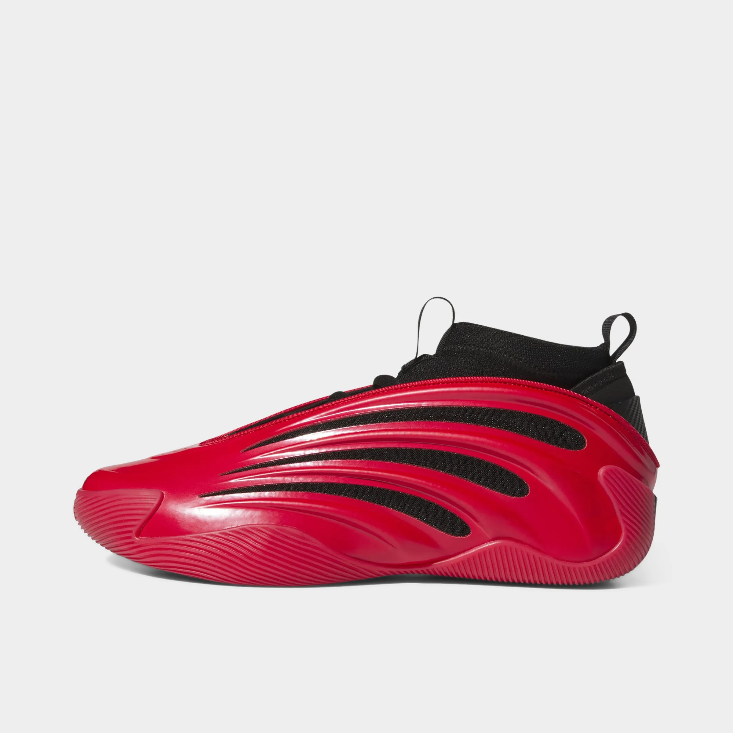 Breathable TPU Anti Slip Tread adidas Harden Volume 9 Pure Rubber / Black - Blue
