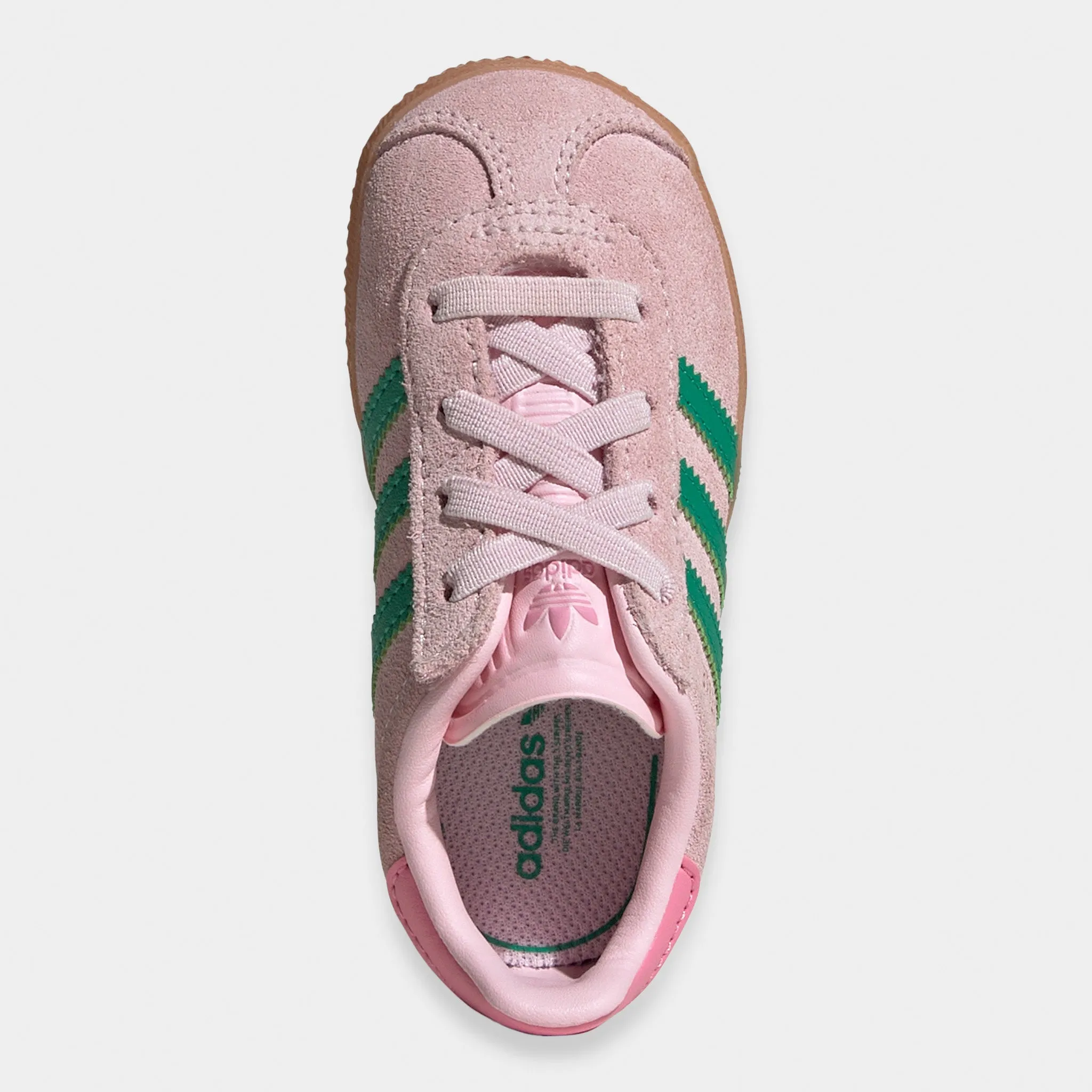 adidas Infants' Gazelle Pink / Green Sleek cushioning