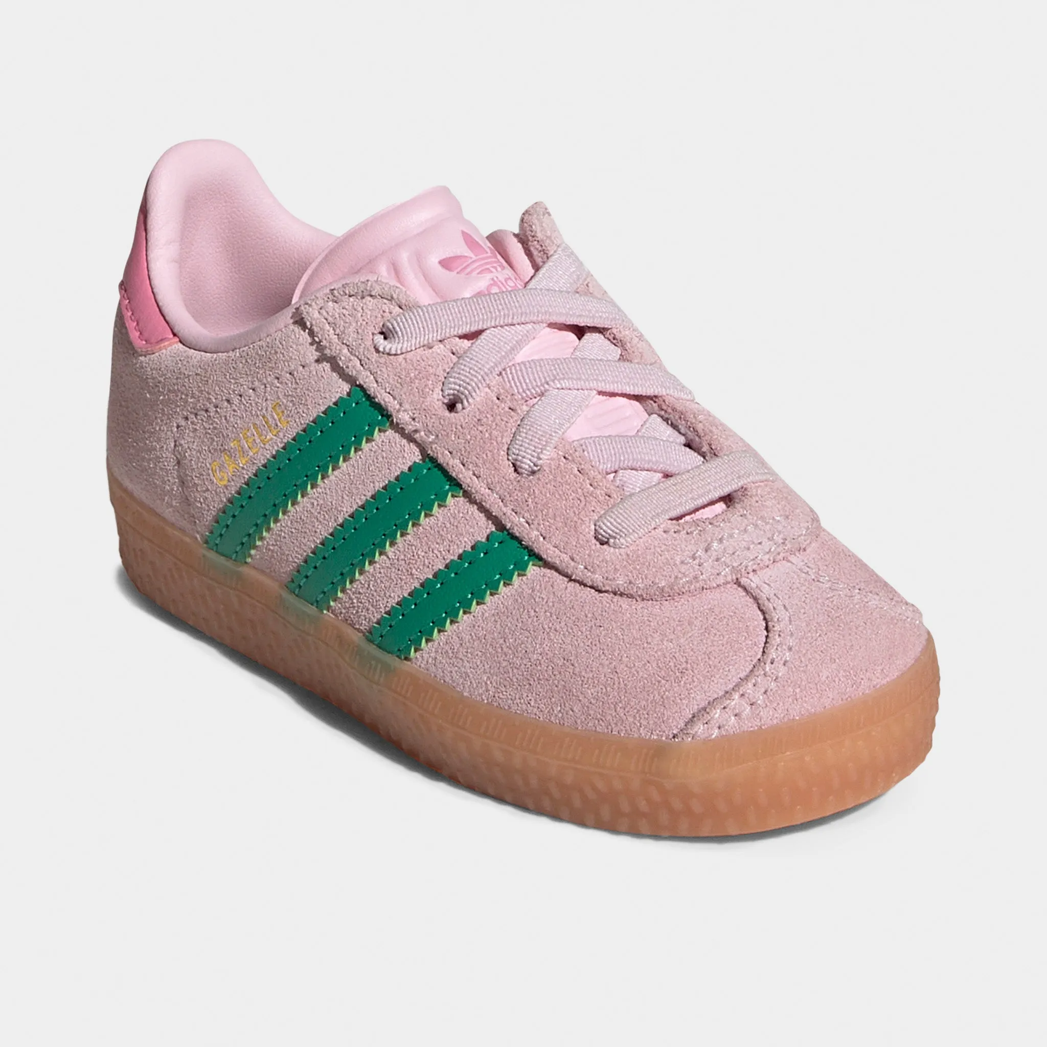 Stretchable Fabric Movement Comfort adidas Infants' Gazelle Pink / Green