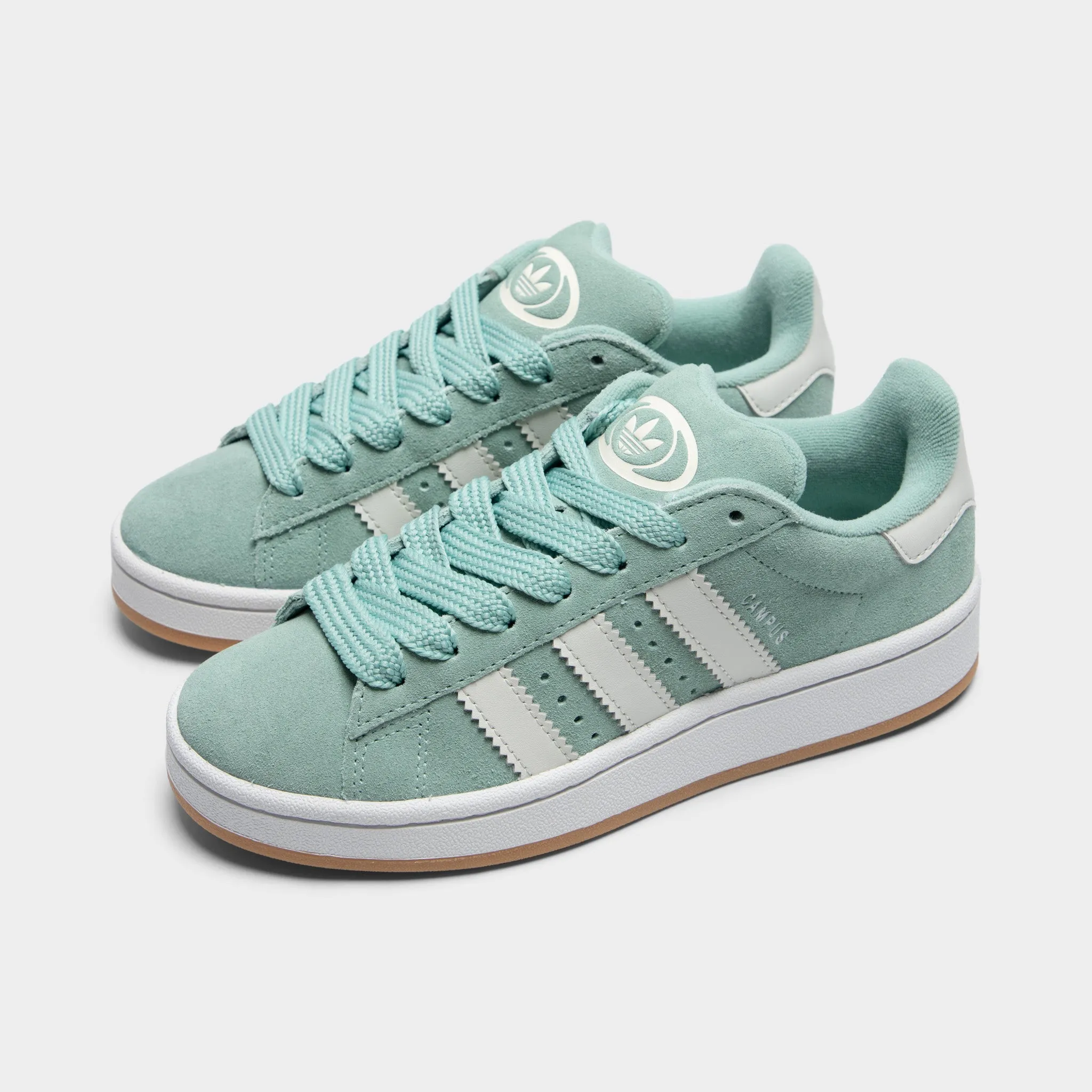 Zip Up Closure Weekend Wear adidas Juniors' Campus 00s Haze Green / Grey - Gum