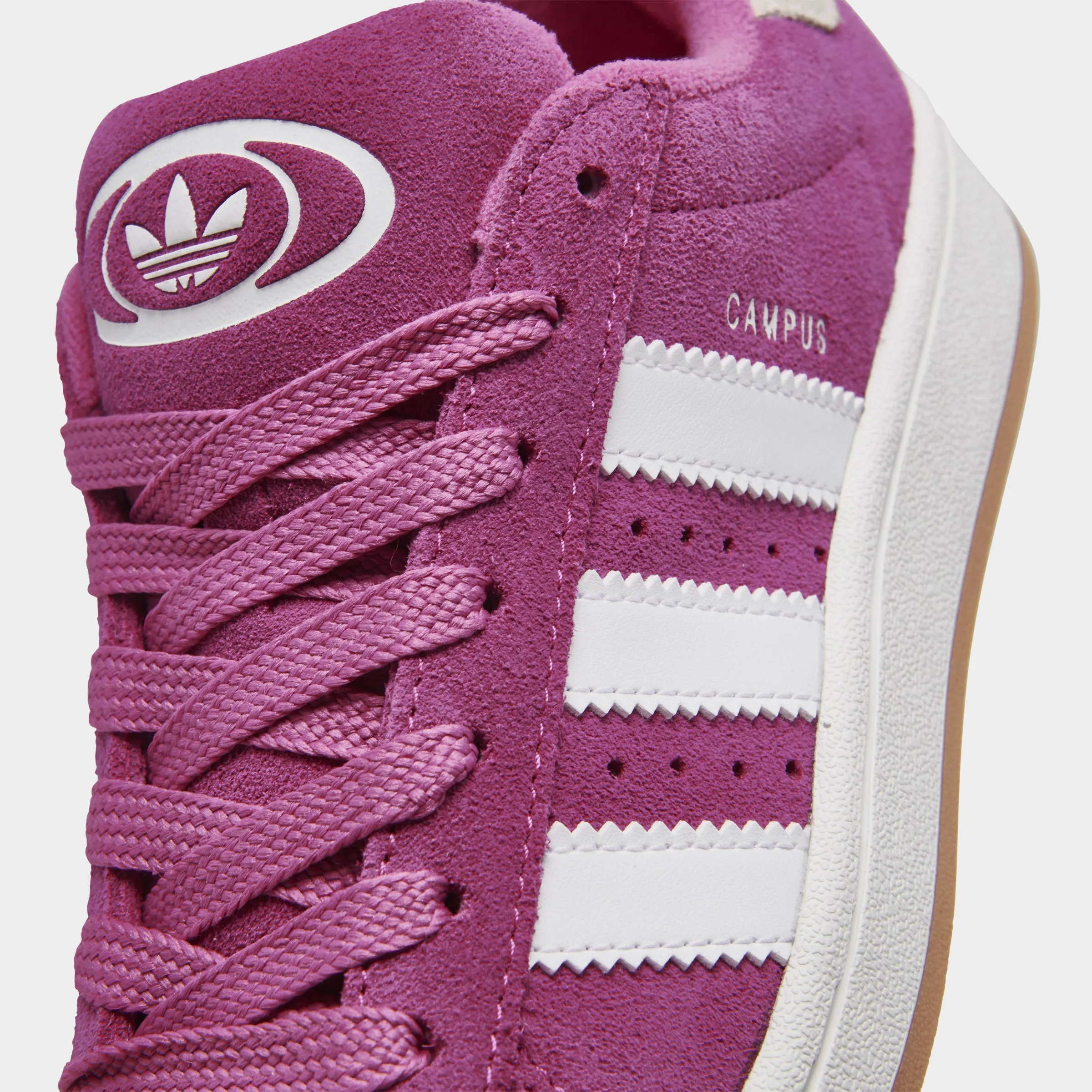 adidas Juniors' Campus 00s Pink / White - Gum Iconic wear