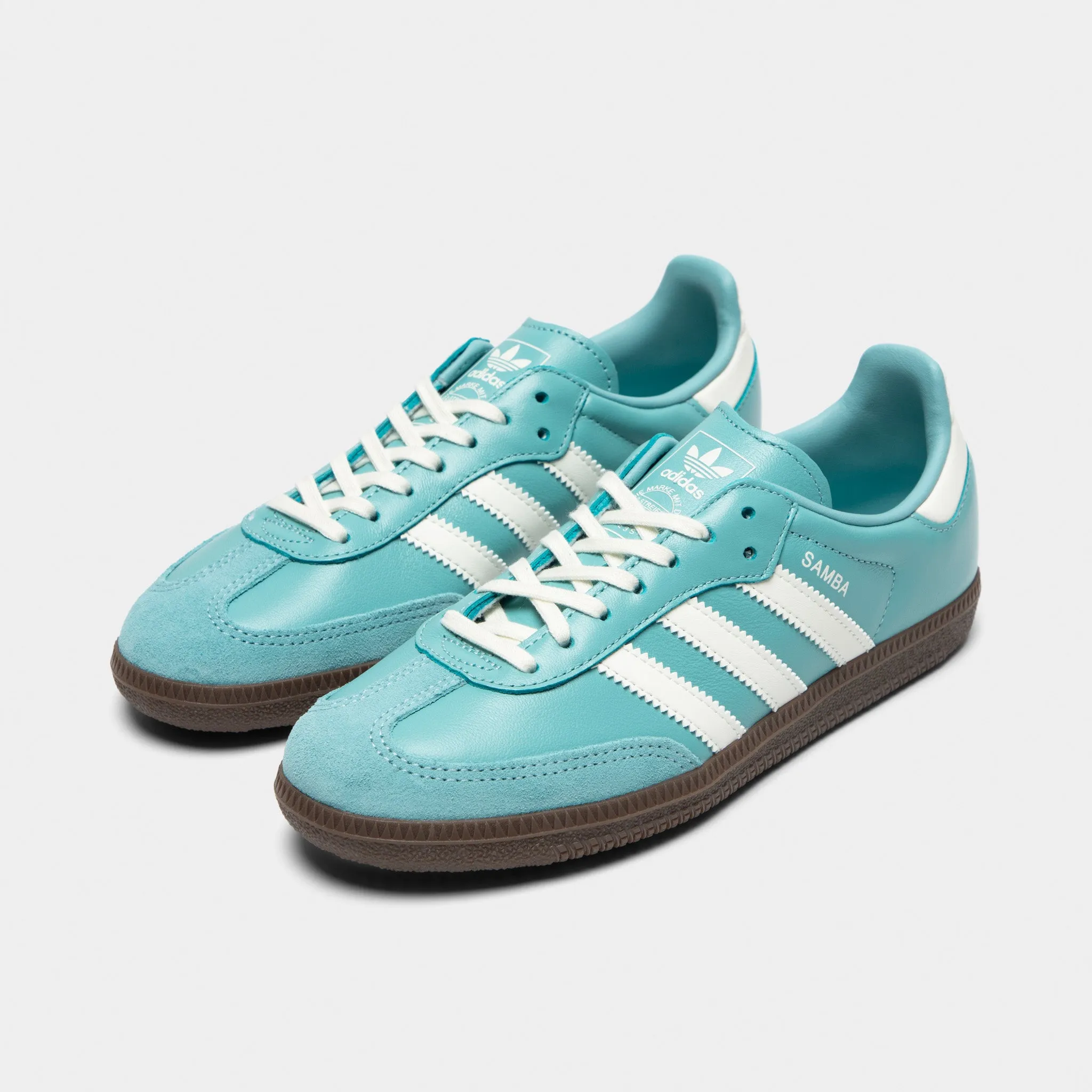 adidas Juniors' Samba OG Mint / Off White - Gum Light Bounce Practical