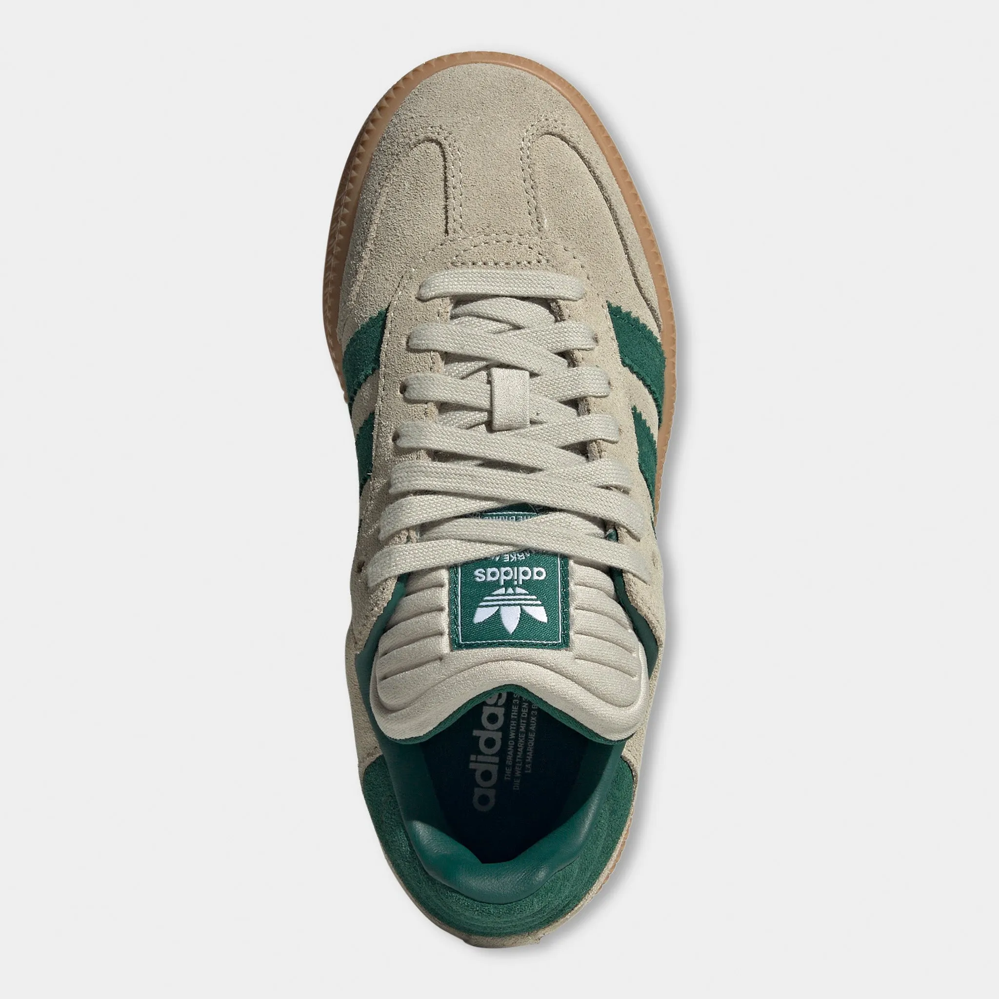 adidas Juniors' Samba XLG Tan / Green Zero Drop Profile
