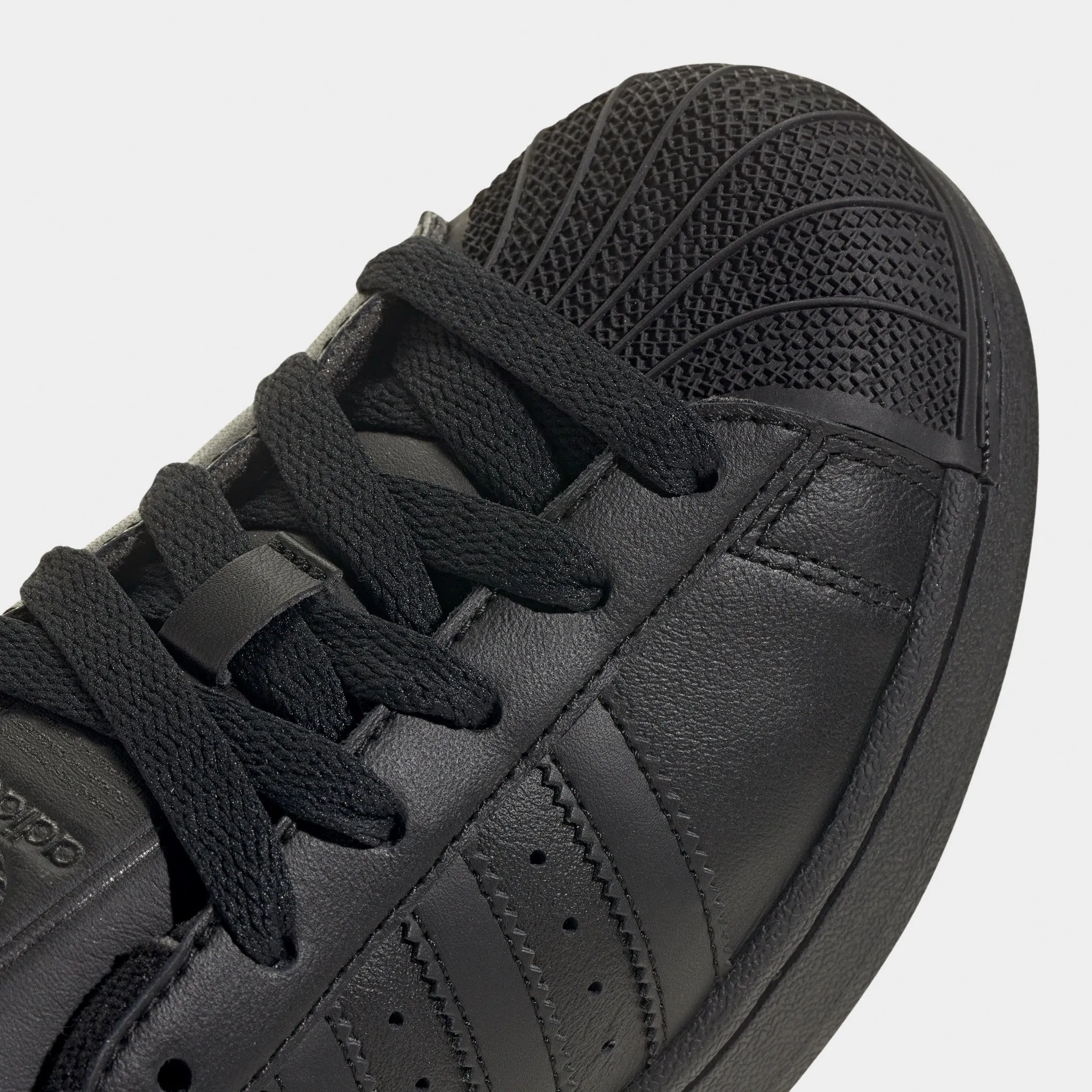 adidas Juniors' Superstar II Core Black / Core Black - Core Black Sharp Cuts Ultra Responsive Bounce