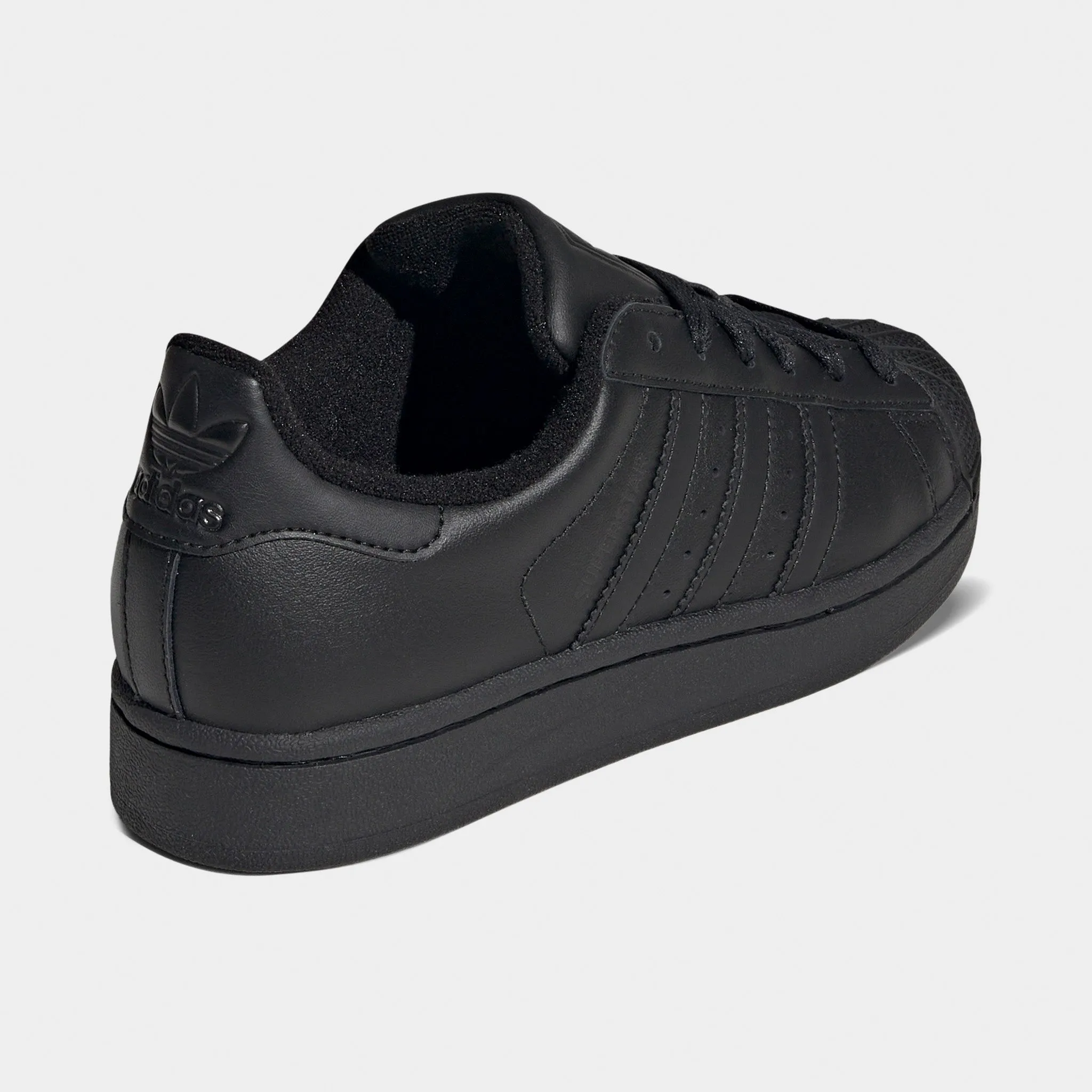 adidas Juniors' Superstar II Core Black / Core Black - Core Black Solid Secure Grip