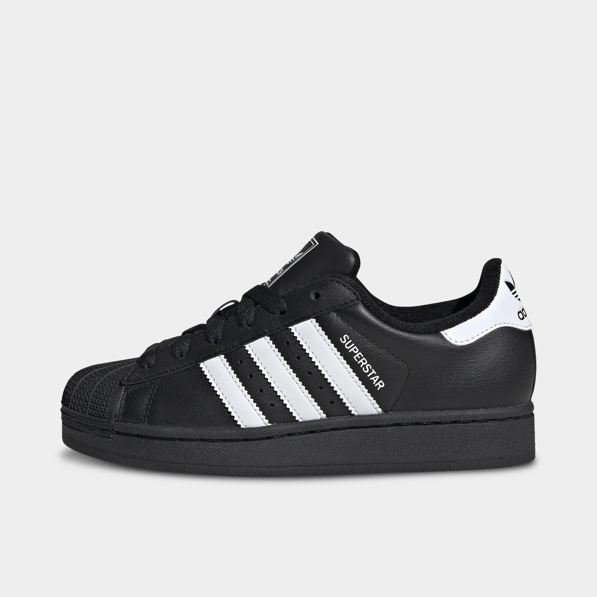 adidas Juniors' Superstar II Core Black / White Quality craftsmanship Ventilated Upper
