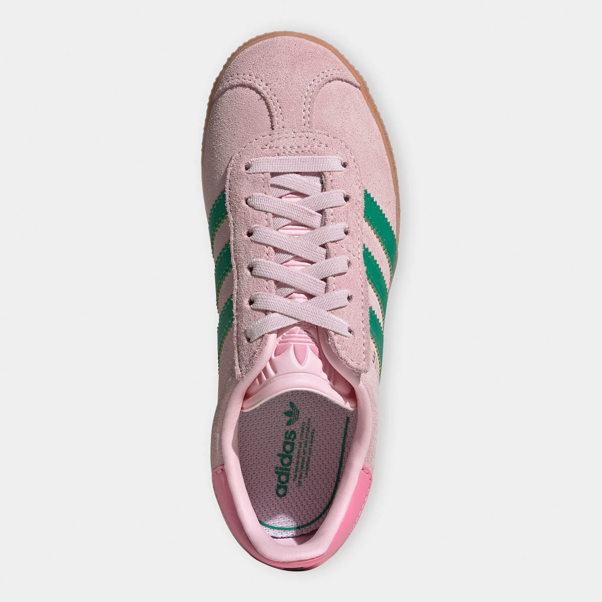 ratio durable user adidas Originals Children's Gazelle Pink / Green - Gum