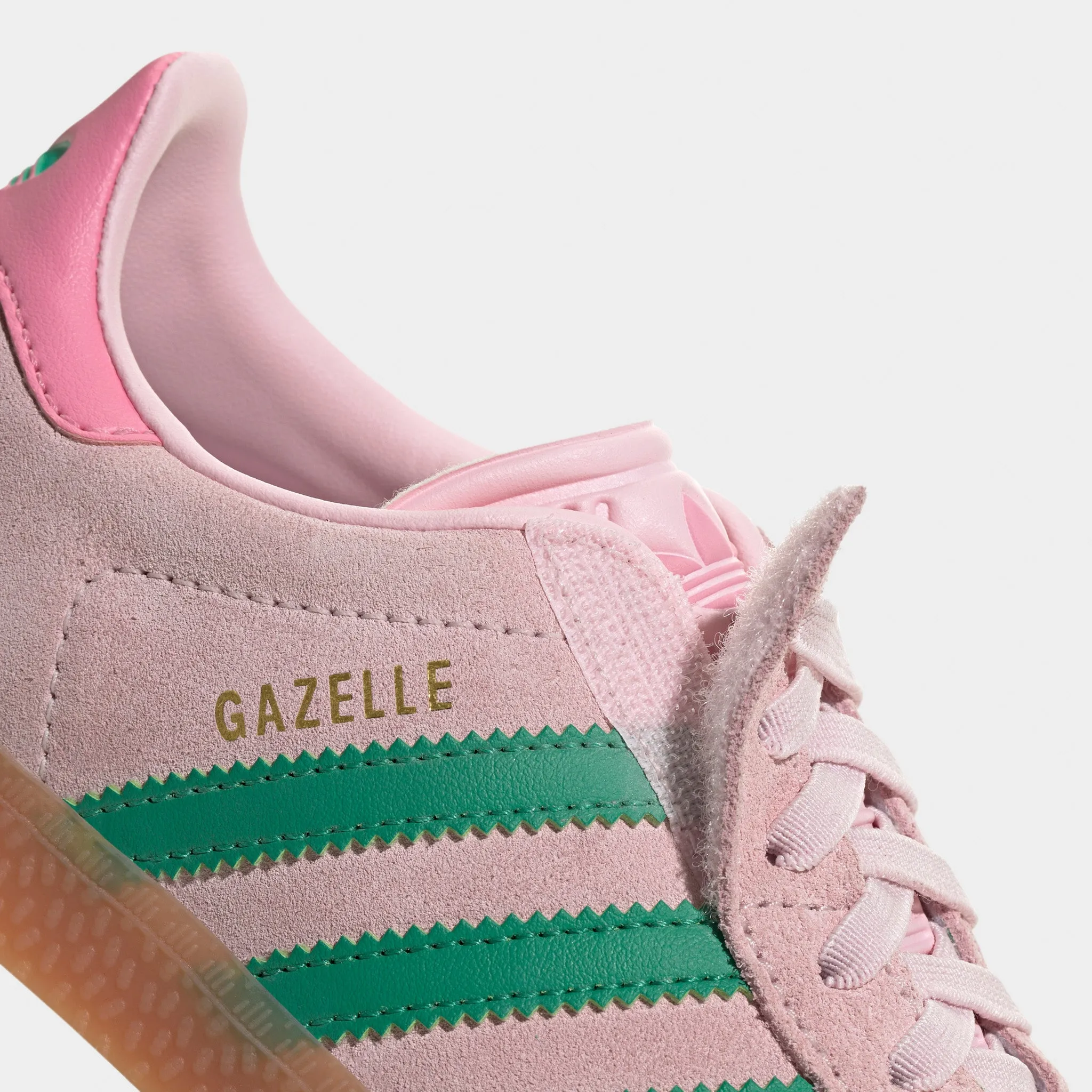 Urban cushioning All-day lining adidas Originals Children's Gazelle Pink / Green - Gum