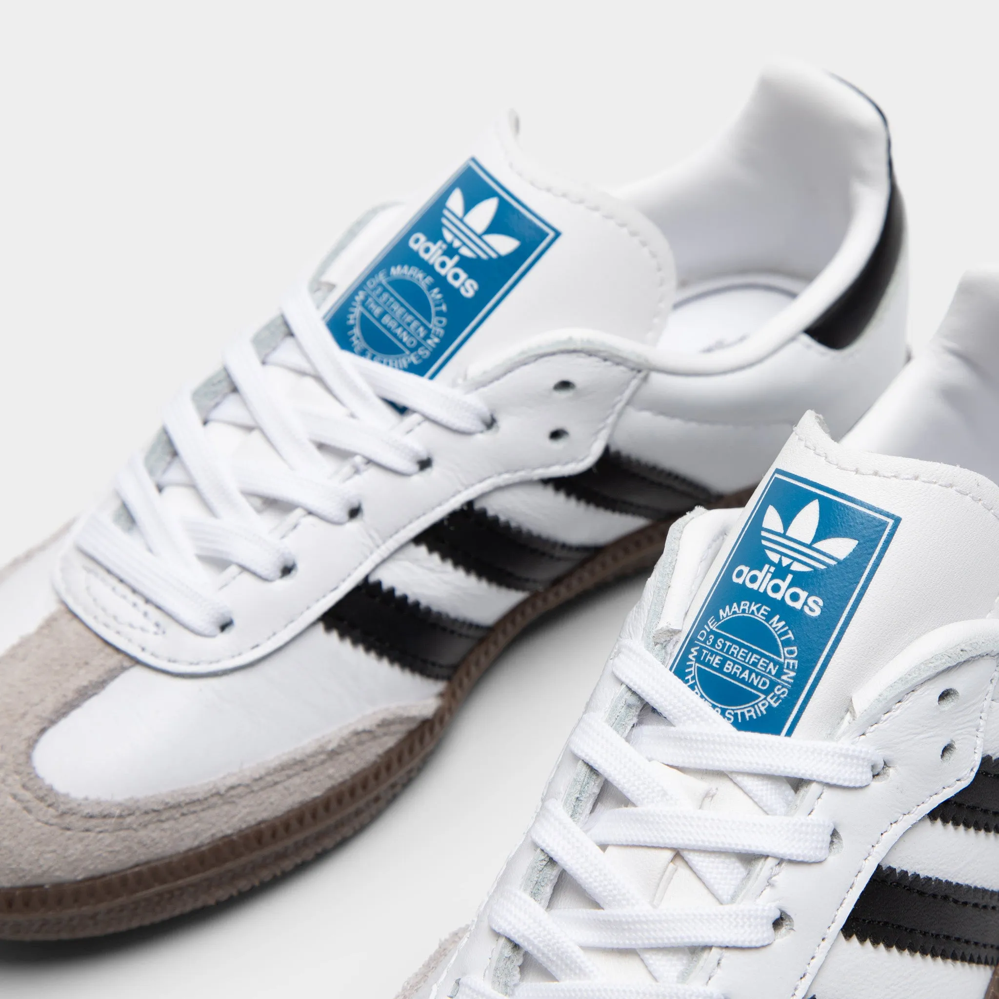 Relax Mode Comfortable Forefoot adidas Originals Children's Samba OG Cloud White / Core Black - Gum