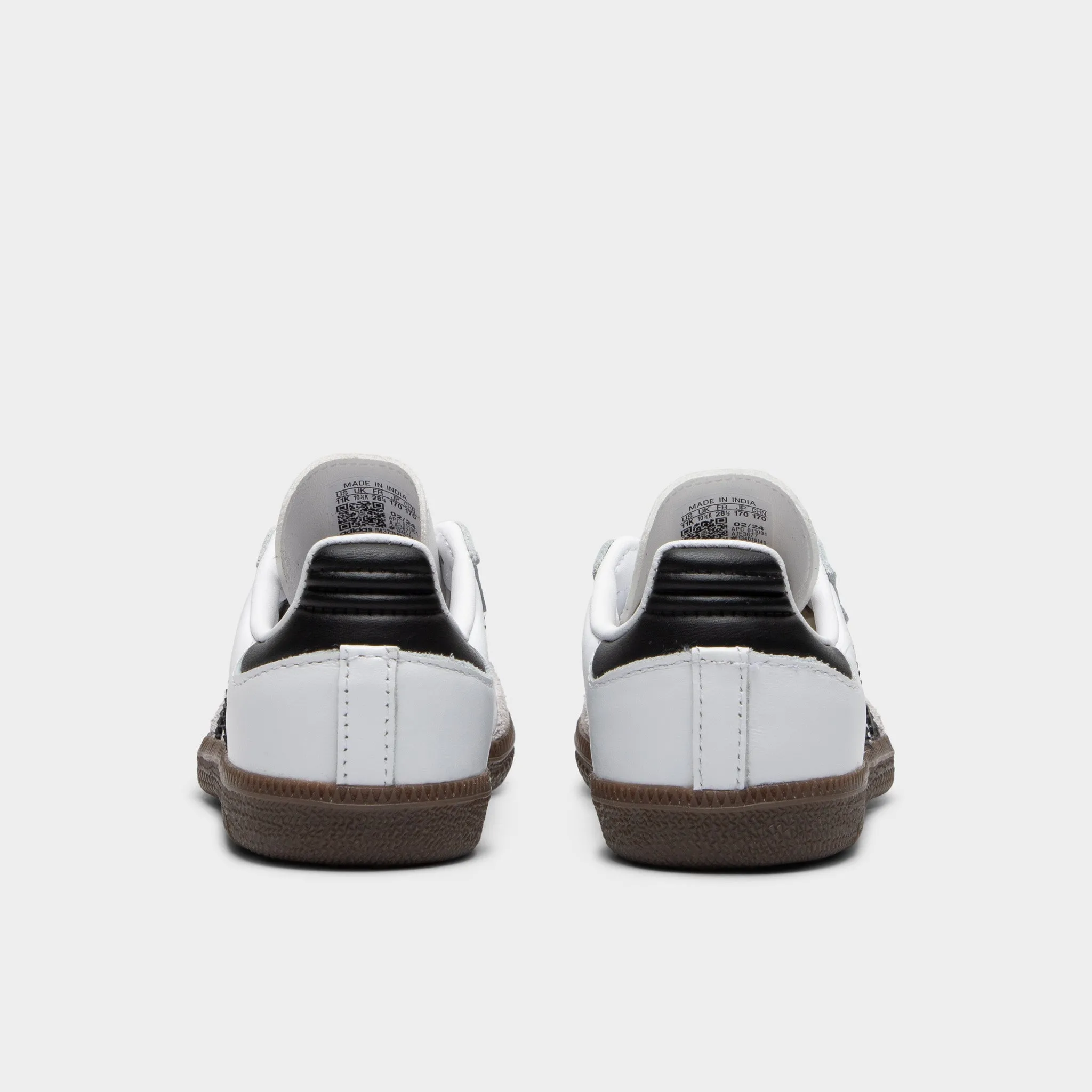 Adaptive Form Soft Footbed adidas Originals Children's Samba OG Cloud White / Core Black - Gum