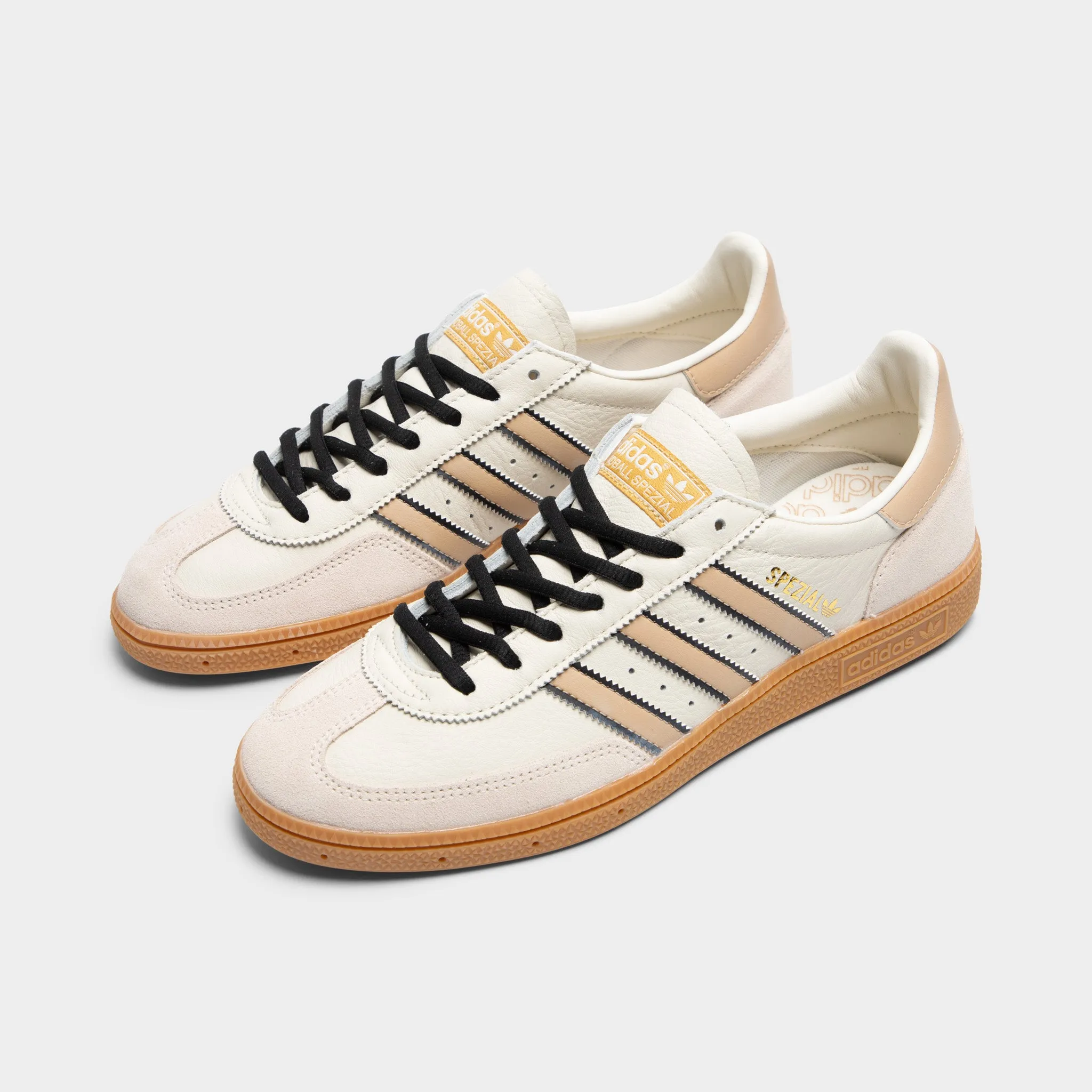 adidas Originals Handball Spezial Tan / Brown - Navy Seamless Inner Construction