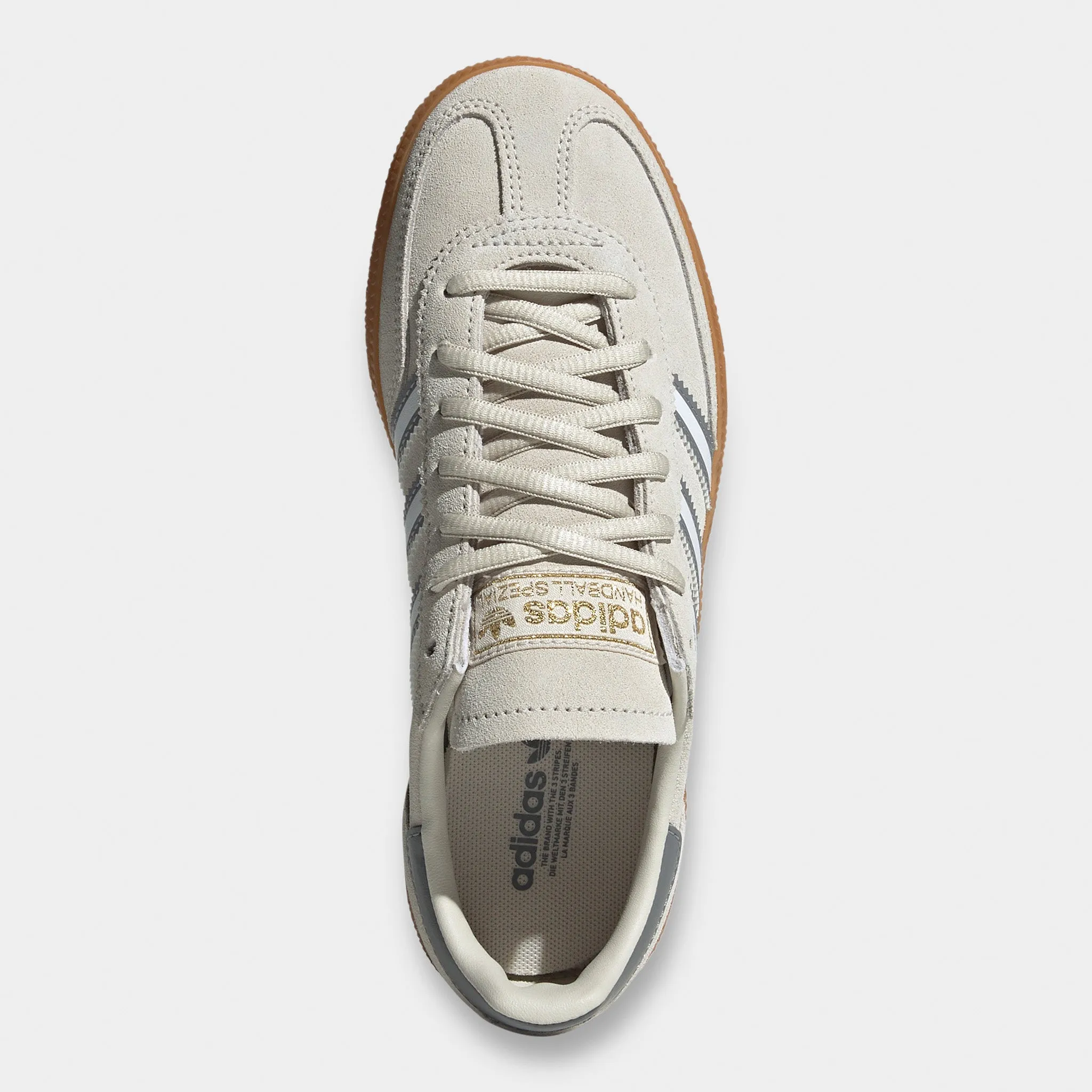 adidas Originals Juniors' Handball Spezial Alumina / White - Grey Flexible Midsole Shank