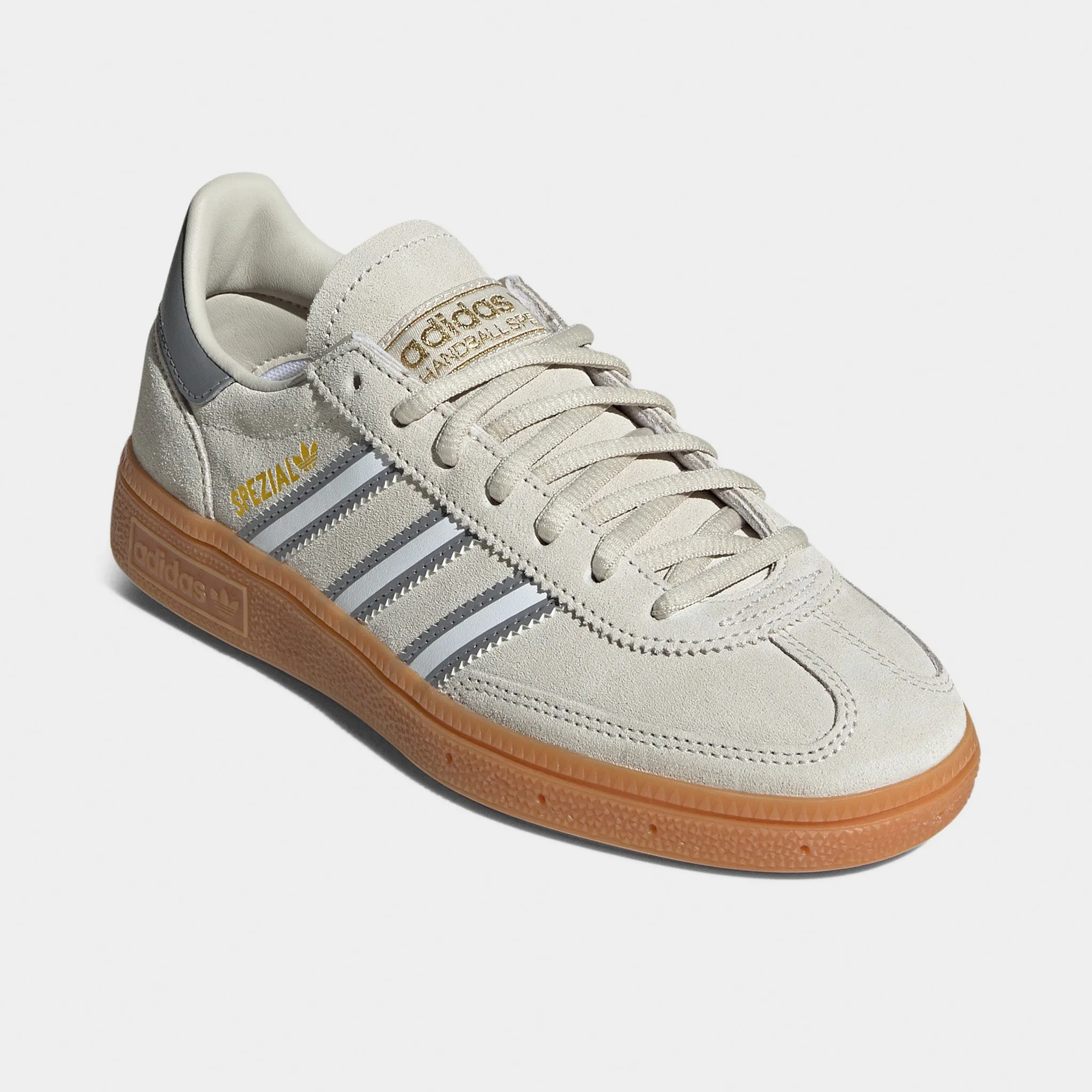 adidas Originals Juniors' Handball Spezial Alumina / White - Grey Versatile Footwear Seamless Upper Design