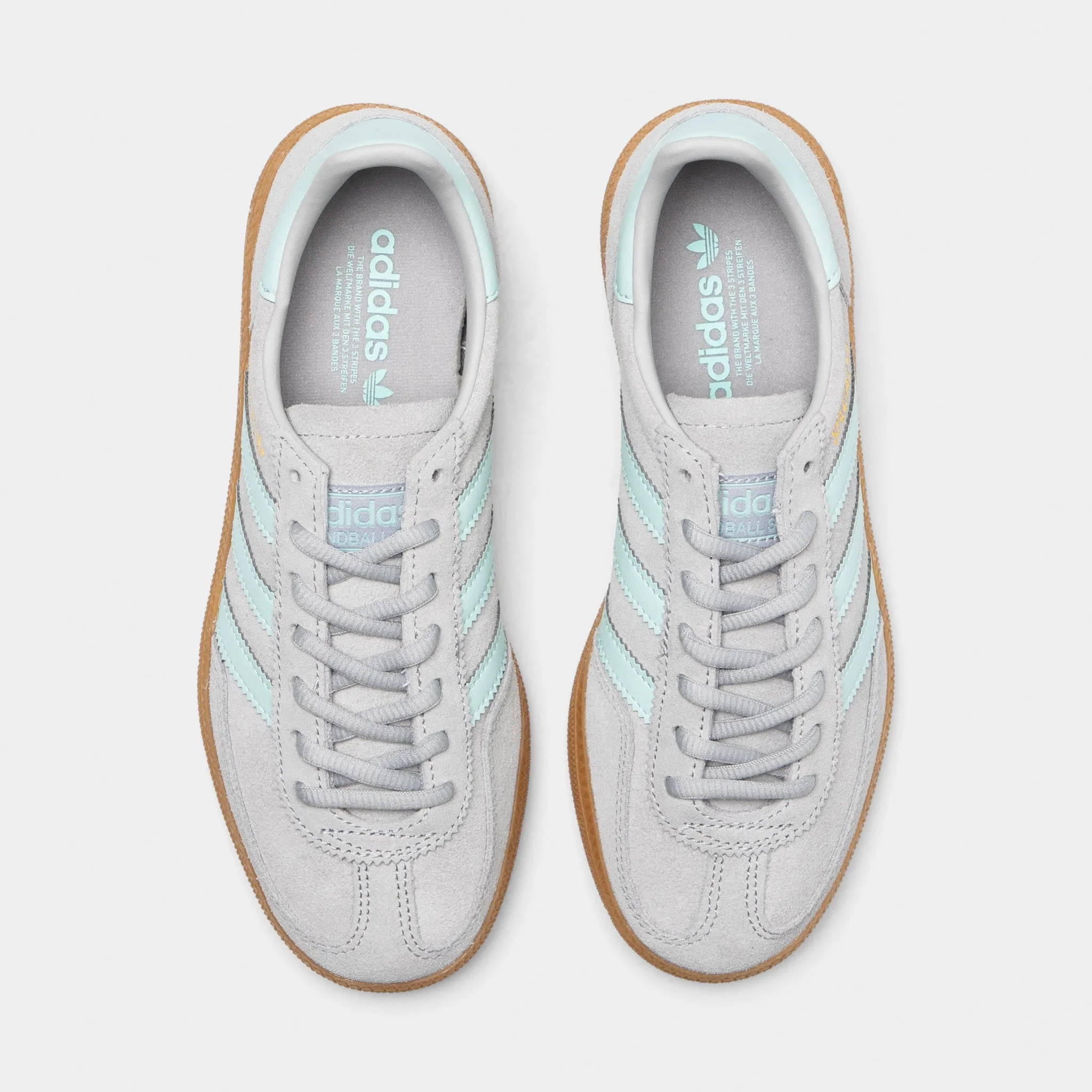 Responsive Foam Technology Training days adidas Originals Juniors' Handball Spezial J Grey / Halo Mint - Gum