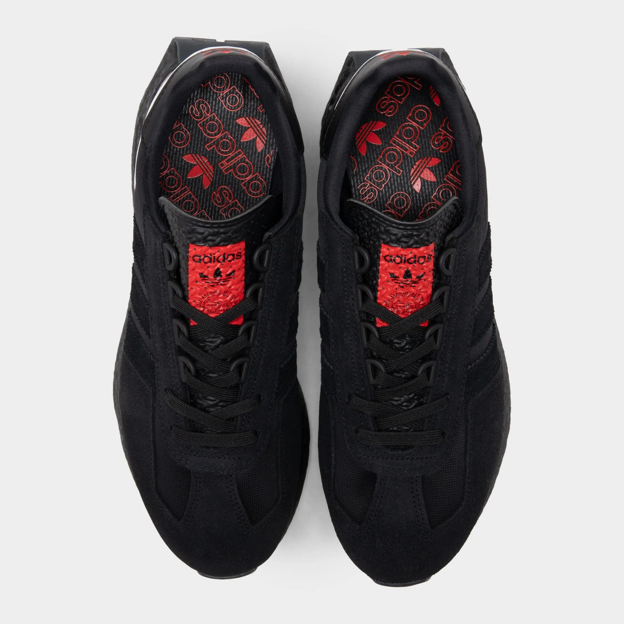 Running Gear Barefoot Shoe Tech adidas Originals Retropy E5 Core Black / Vivid Red - Core Black