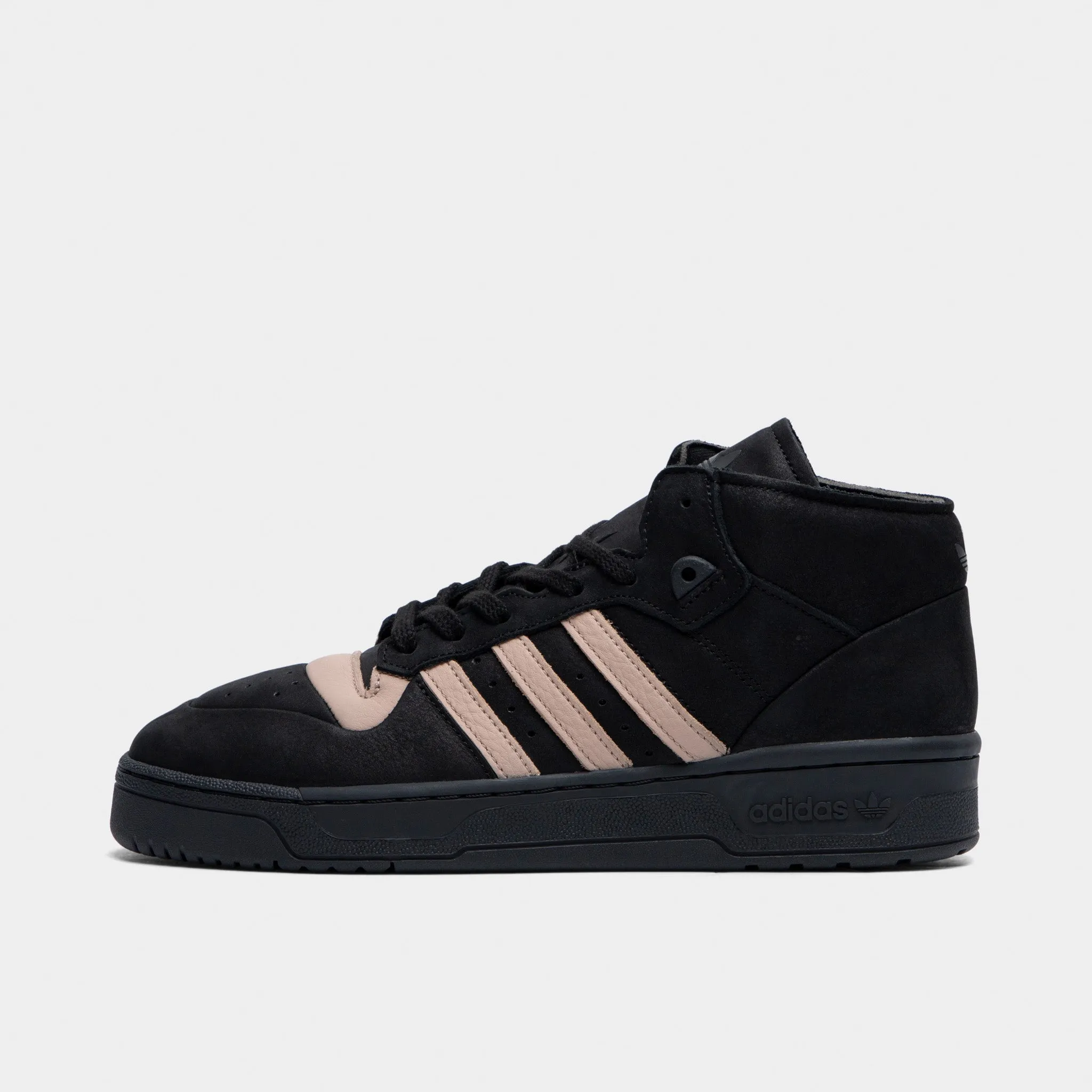 adidas Originals Rivalry Mid 001 Core Black / Ash Pearl - Core Black Impact Protection Layer Endurance Grip