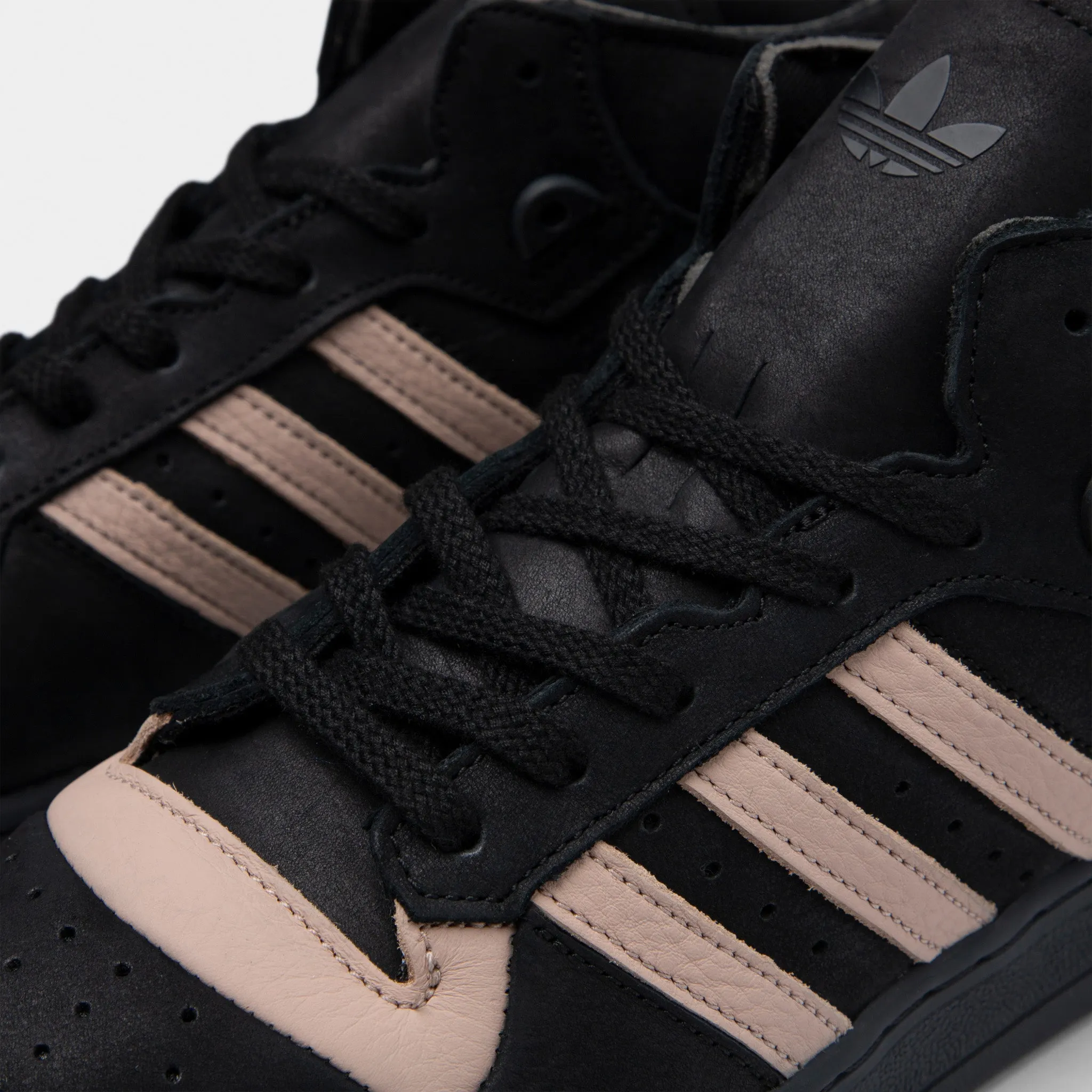 adidas Originals Rivalry Mid 001 Core Black / Ash Pearl - Core Black Elastic Gore Sleek Finish