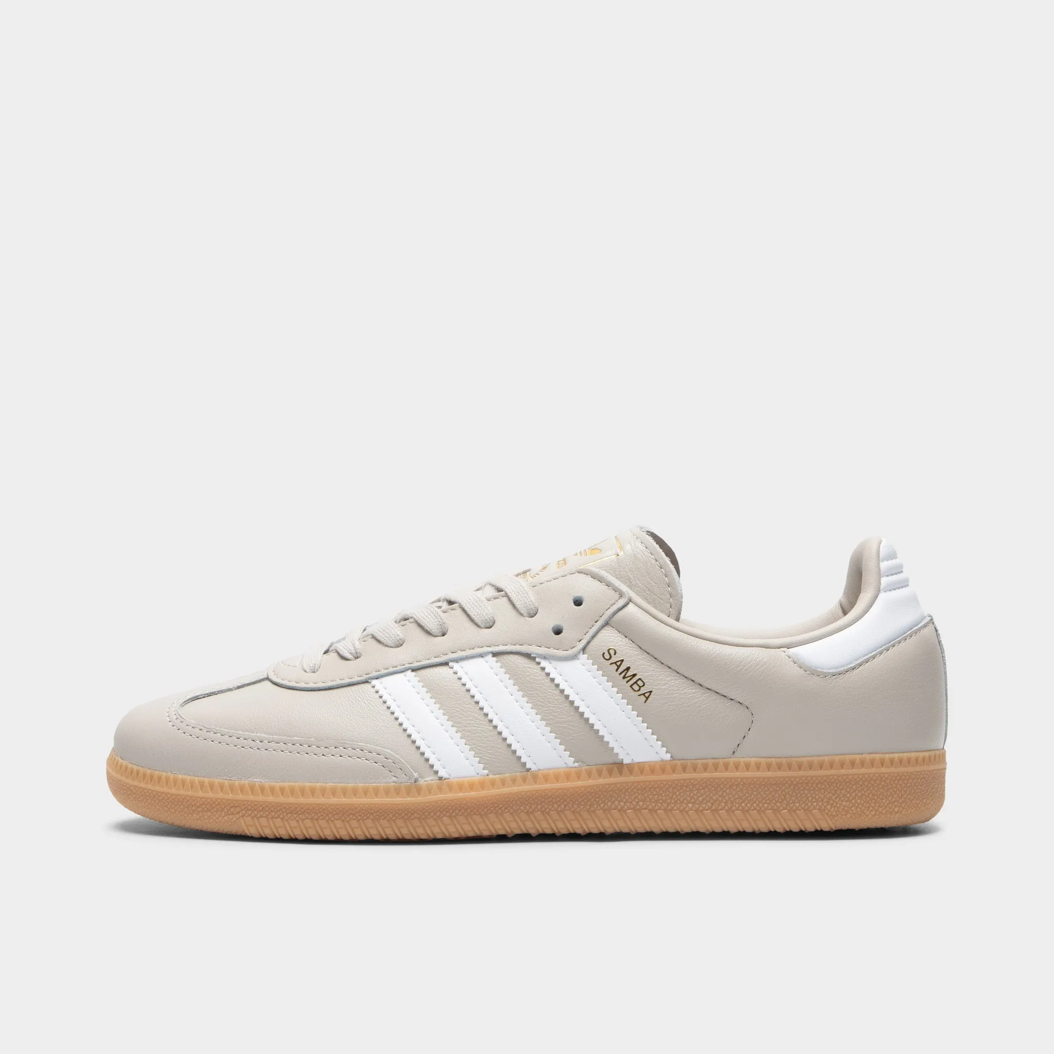 Adidas Samba OG Alluminum / White - Gum Elastic Fit Seamless Inner Lining
