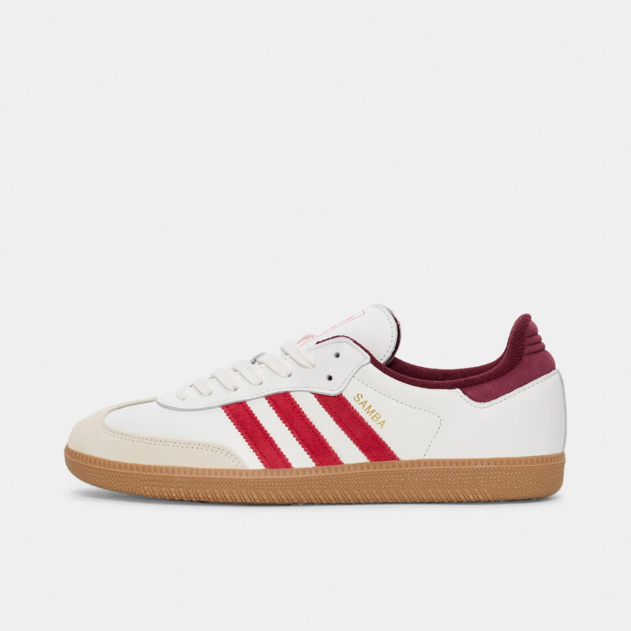 adidas Samba OG Off White / Better Scarlet - Shadow Red Adaptive Landing Pad System Extended Width Options