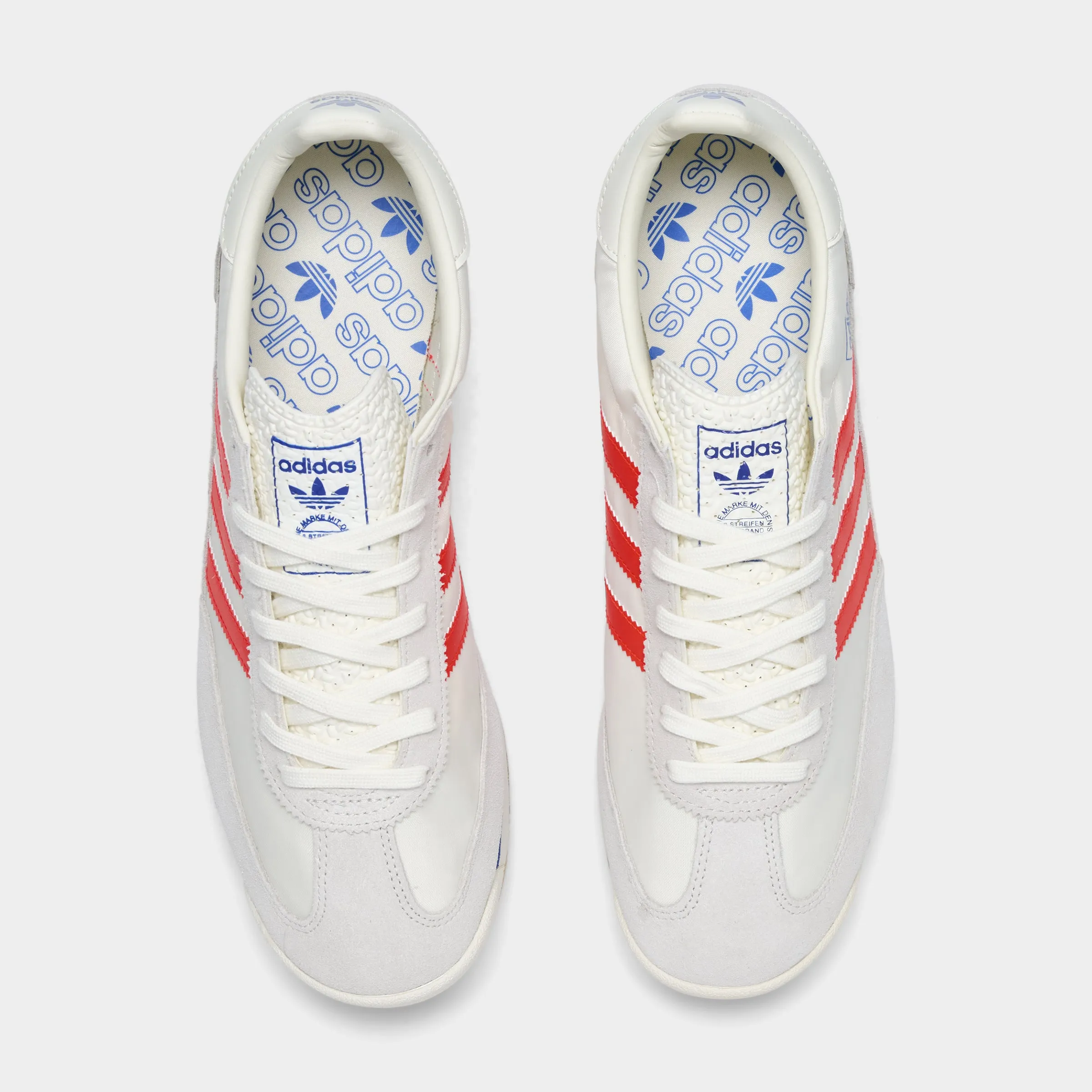 adidas SL 72 RS White / Red - Blue Soft Sole Compression Fit Lining
