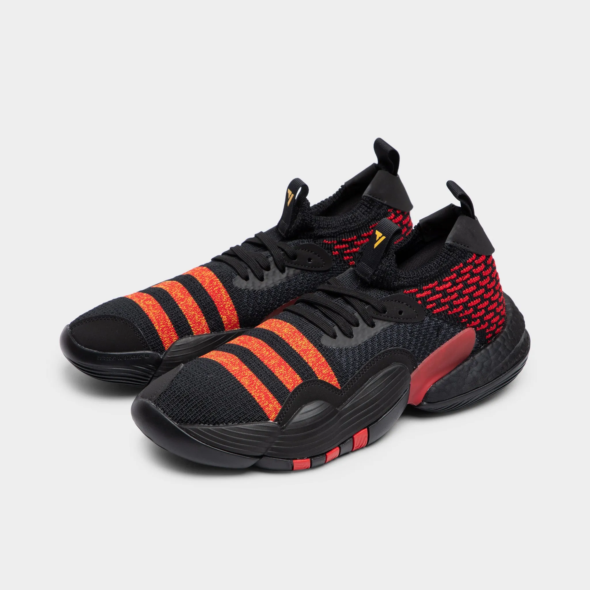 adidas Trae Young 2.0 Core Black / Better Scarlet - Bold Gold Lightweight Cushioning Foam