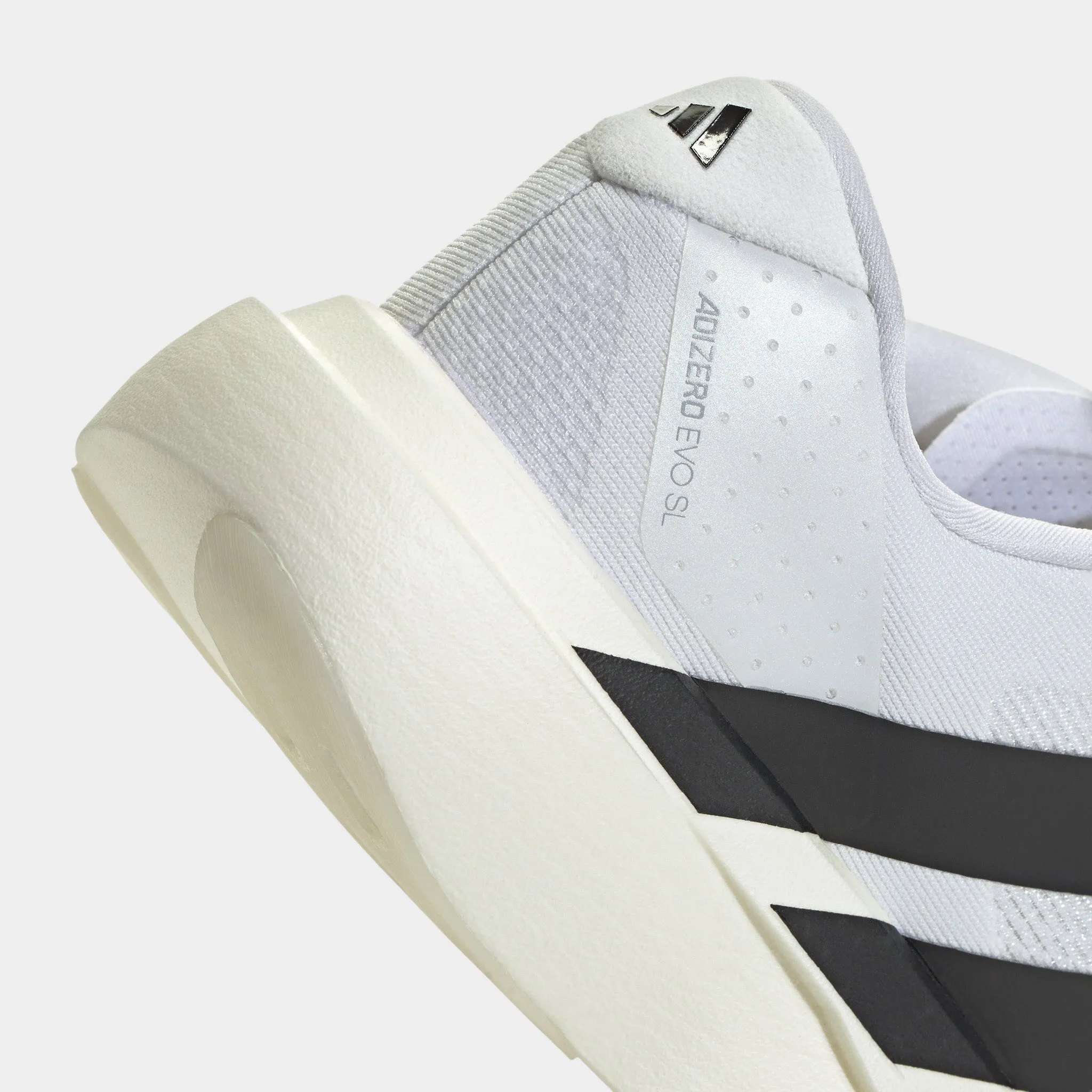 adidas Women's Adizero EVO SL White / Black - White Stabilizing Shank Soft Support