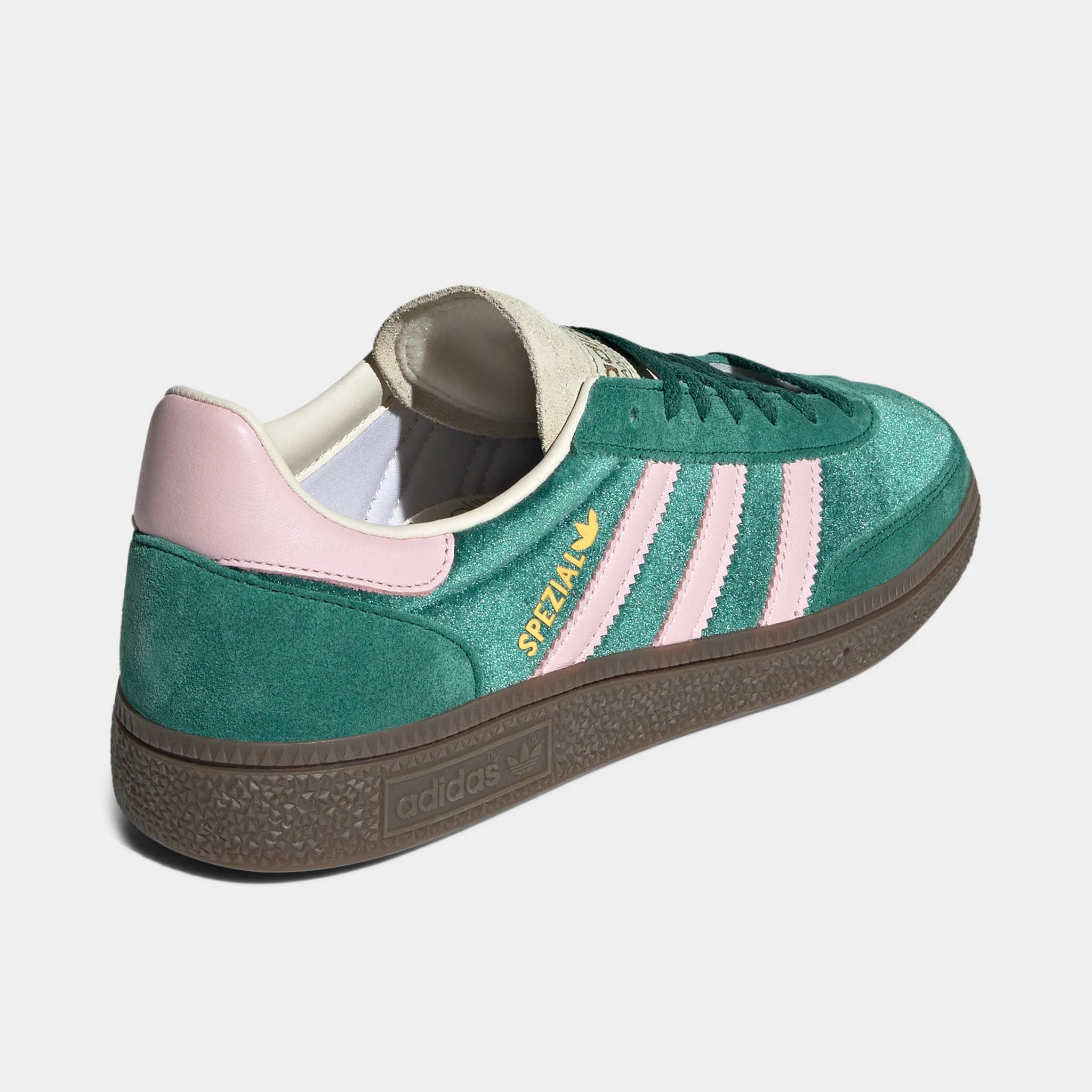 adidas Women's Handball Spezial Collegiate Green / Clear Pink - Cream White Light Framework