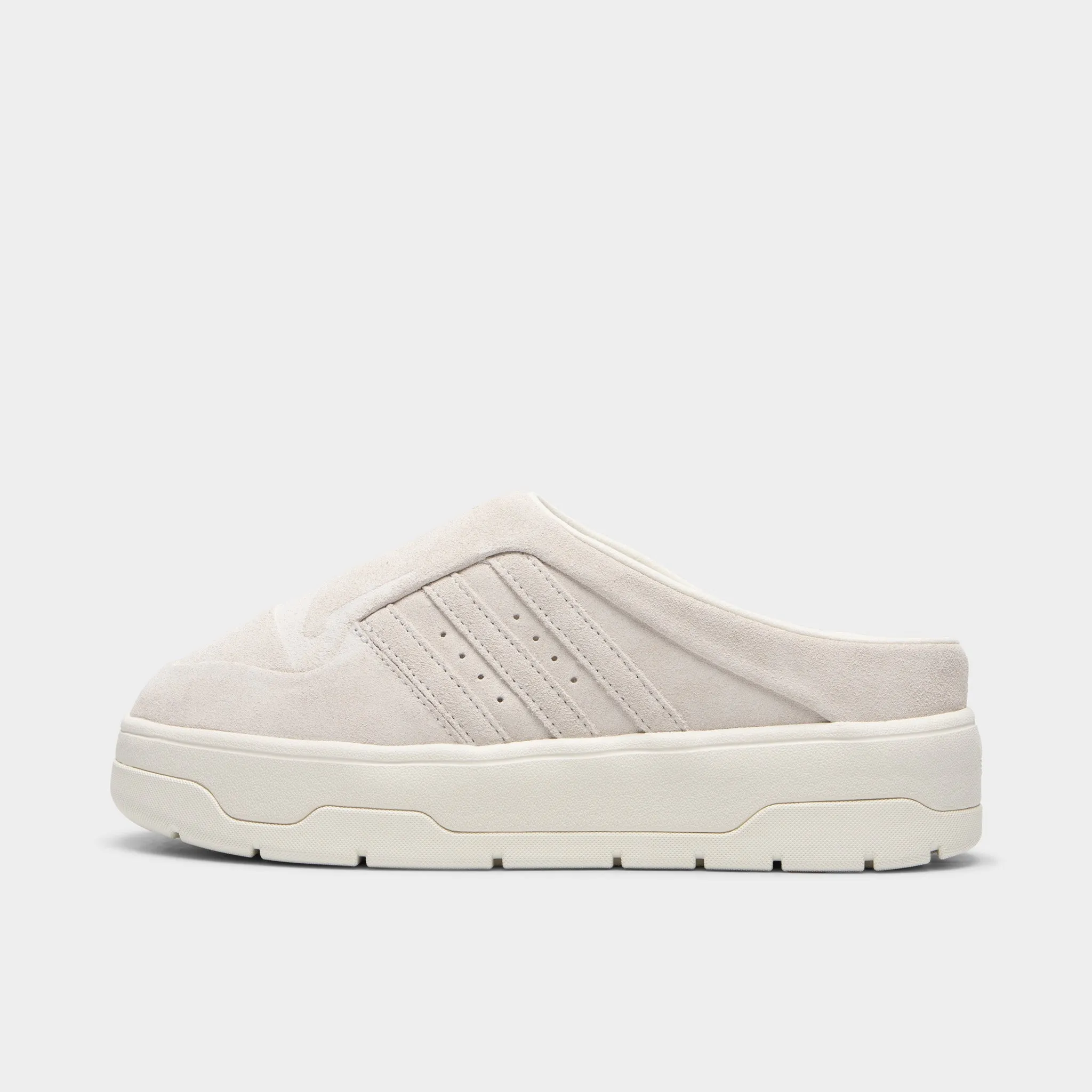 adidas Women's Rivalry Mule Cloud White / Green - Off White Impact Resistant Foam Agile Fit