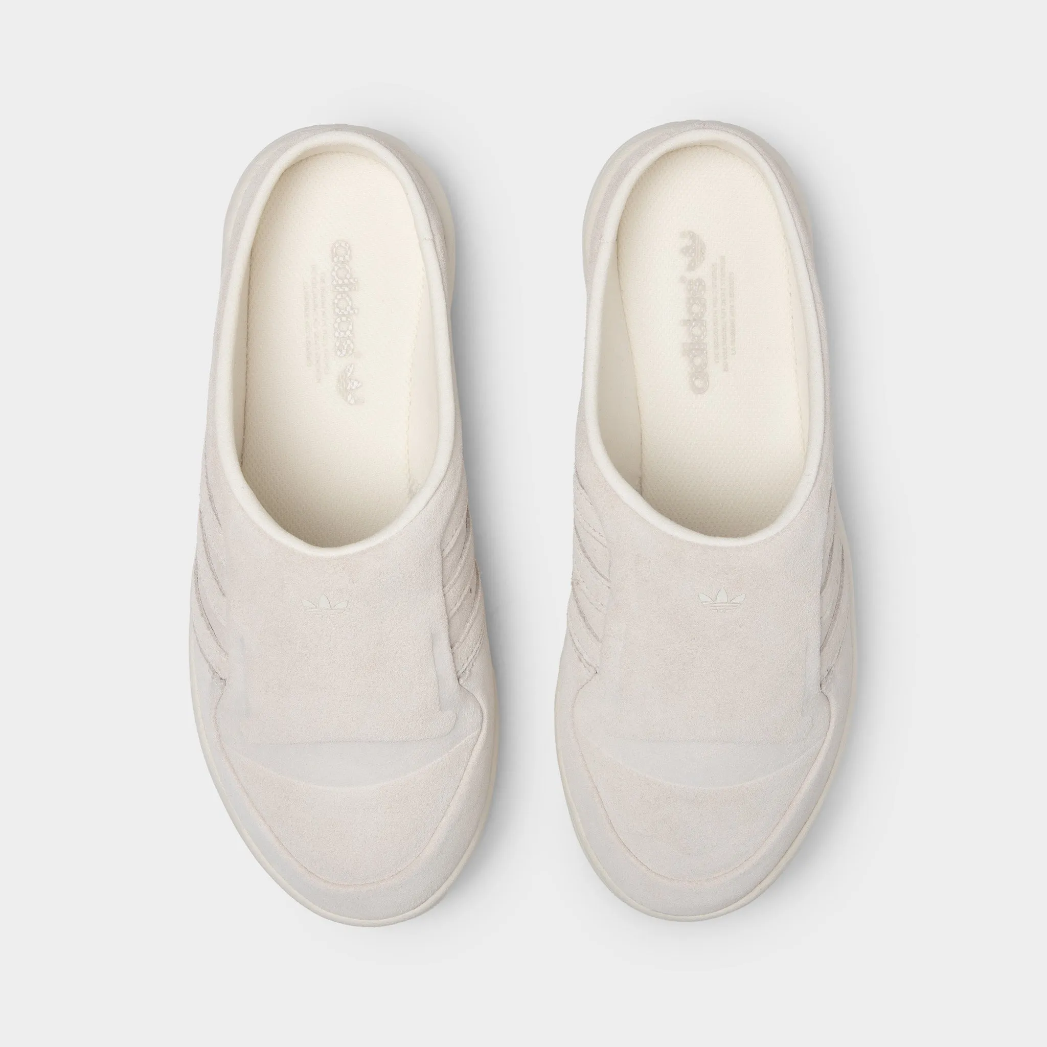adidas Women's Rivalry Mule Cloud White / Green - Off White Elastic Goring System