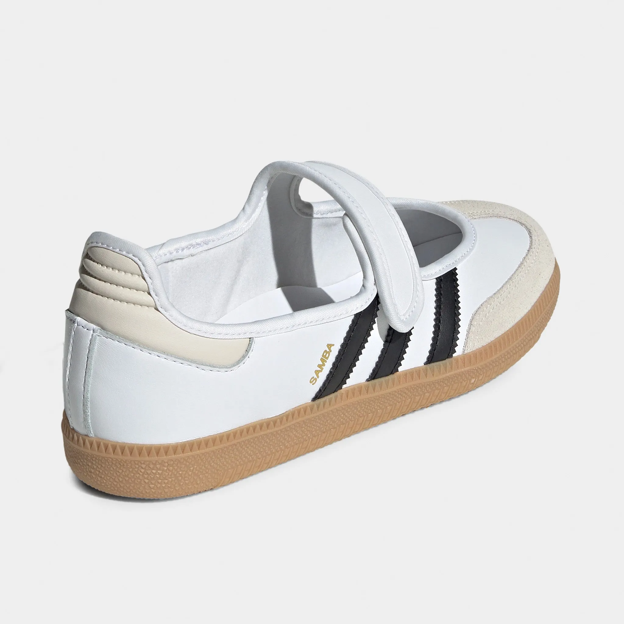 adidas Women's Samba Jane White / Alumina - Core Black Dynamic silhouette monogrammed