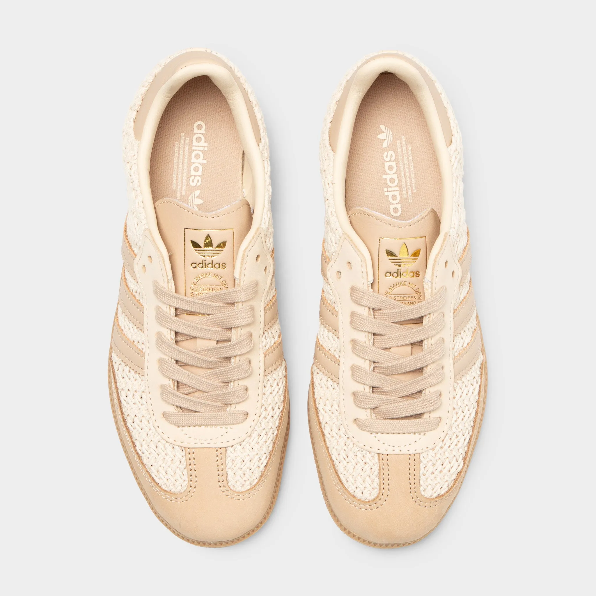 adidas Women's Samba OG Sand Strata / Magic Beige - Gum Slip Guard