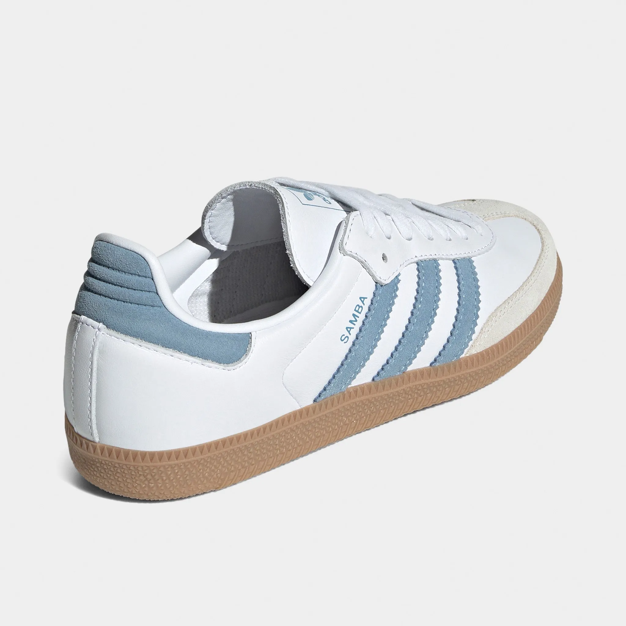 adidas Women's Samba OG White / Alumina - Ash Blue Urban breathability Thermoforming Technology