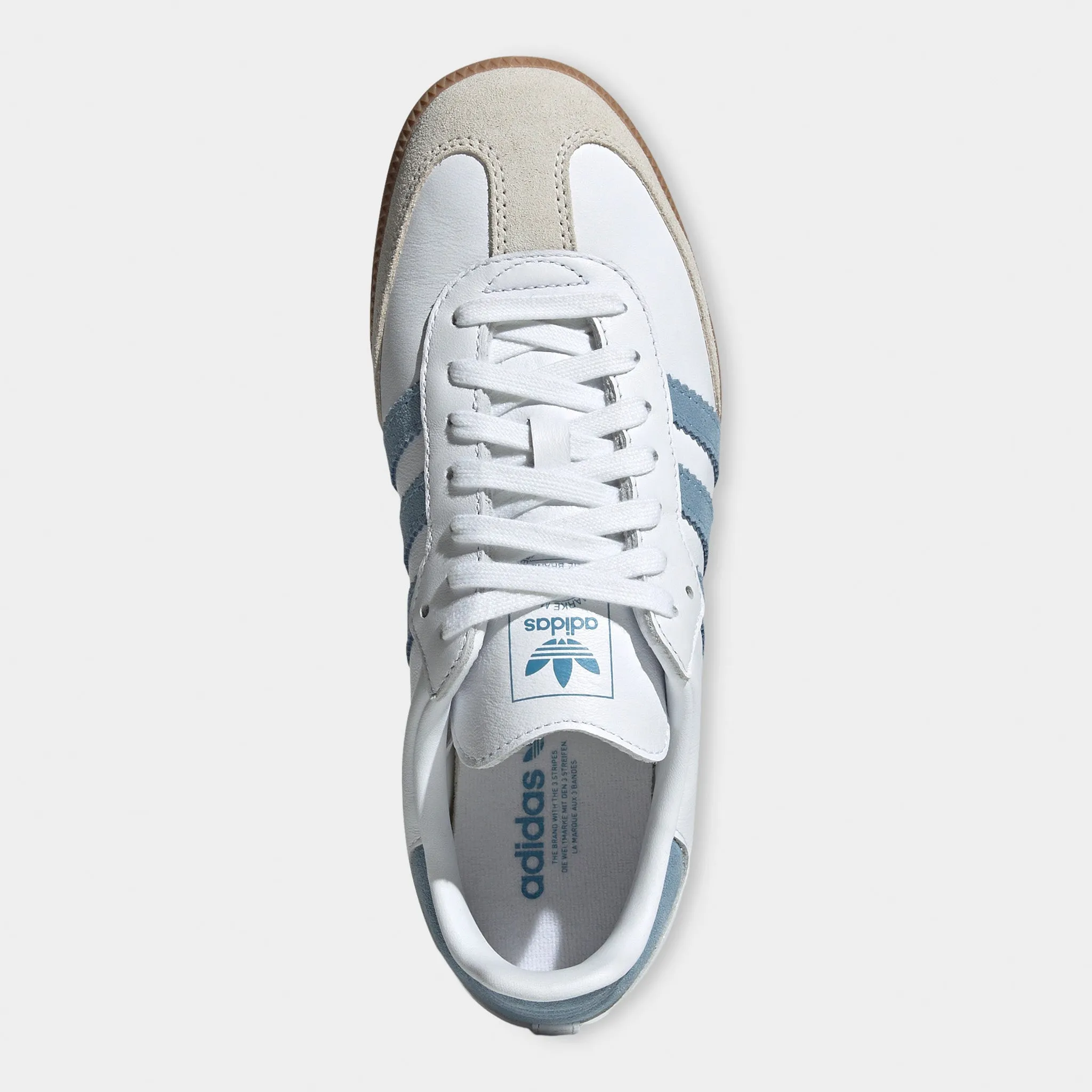 Lockdown Lacing System Every Move adidas Women's Samba OG White / Alumina - Ash Blue