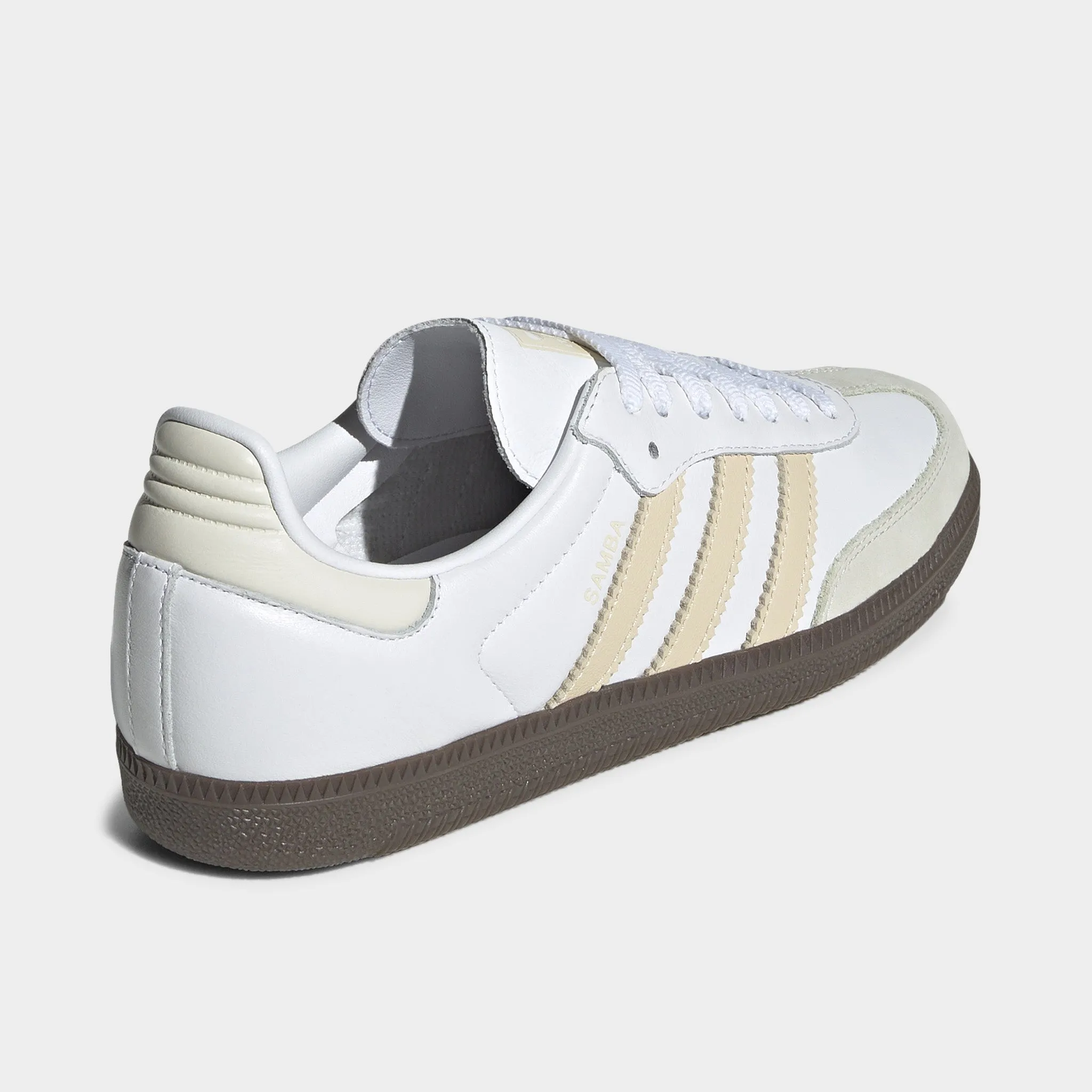 adidas Women's Samba OG White / Sandstorm - White Multi Layer Midsole Recycled Components