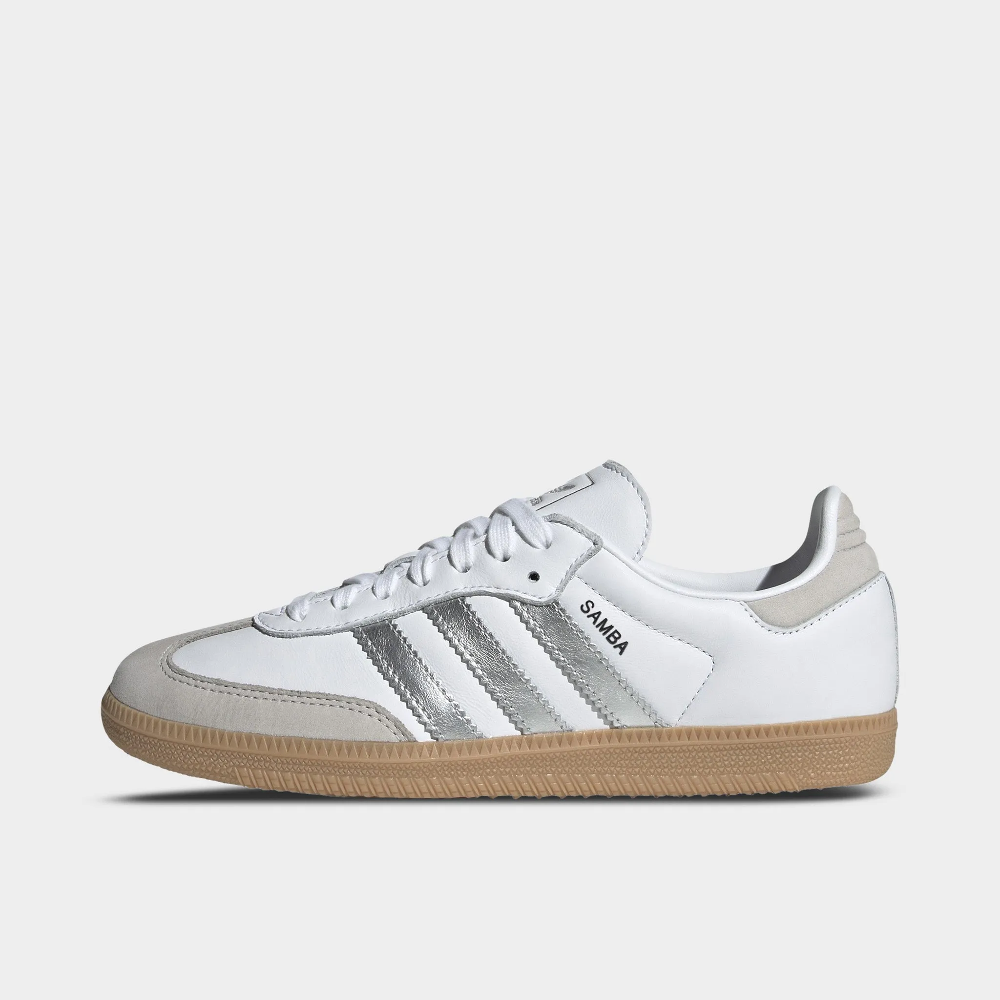 adidas Women's Samba OG White / Silver Metallic - Grey EVA Composite Energy Drive